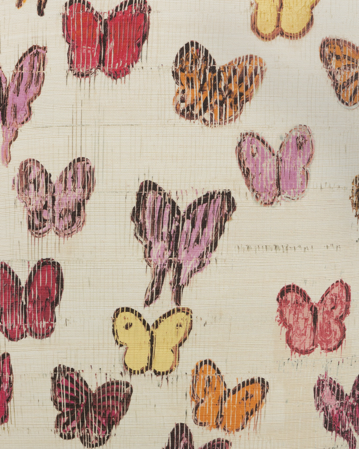 Flutter Sisal Wallpaper in Sunset color - pattern number GWP-3746.712.0 - by Lee Jofa Modern in the Hunt Slonem Belle Terre collection