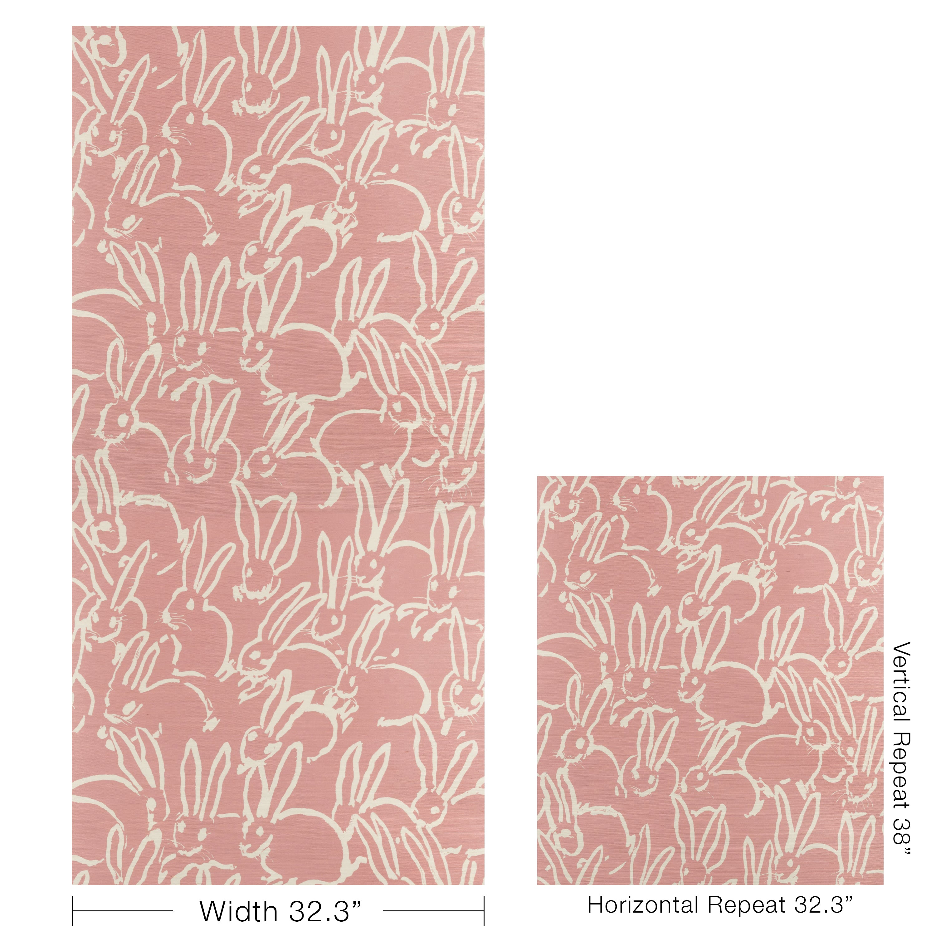 Hula Sisal Wallpaper in Bloom color - pattern number GWP-3748.7.0 - by Lee Jofa Modern in the Hunt Slonem Belle Terre collection