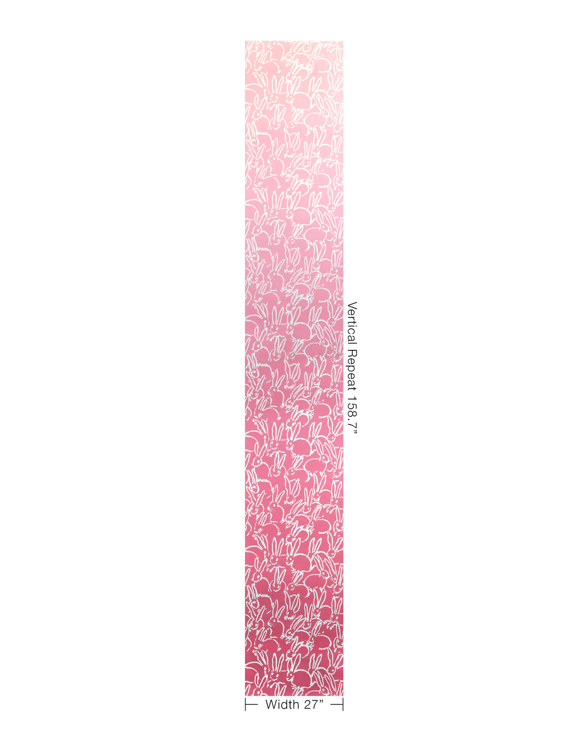 Hutch Ombre 1 Panel Mural in Pink color - pattern number GWP-3749.719.0 - by Lee Jofa Modern in the Hunt Slonem Belle Terre collection