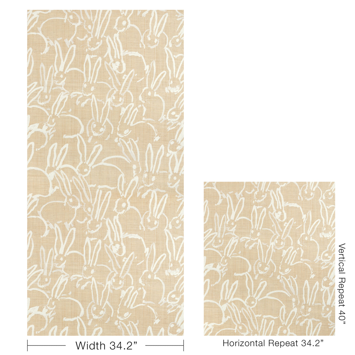 Hutch Raffia Wallpaper in Ivory color - pattern number GWP-3750.161.0 - by Lee Jofa Modern in the Hunt Slonem Belle Terre collection
