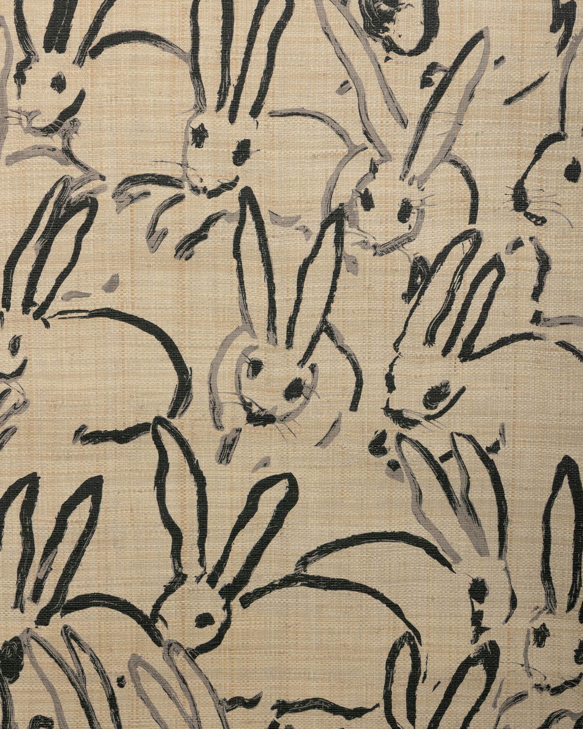Hutch Raffia Wallpaper in Ink color - pattern number GWP-3750.816.0 - by Lee Jofa Modern in the Hunt Slonem Belle Terre collection