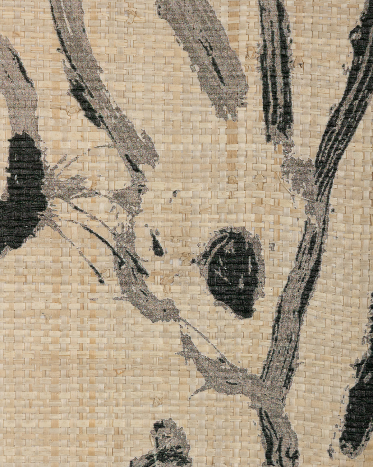 Hutch Raffia Wallpaper in Ink color - pattern number GWP-3750.816.0 - by Lee Jofa Modern in the Hunt Slonem Belle Terre collection