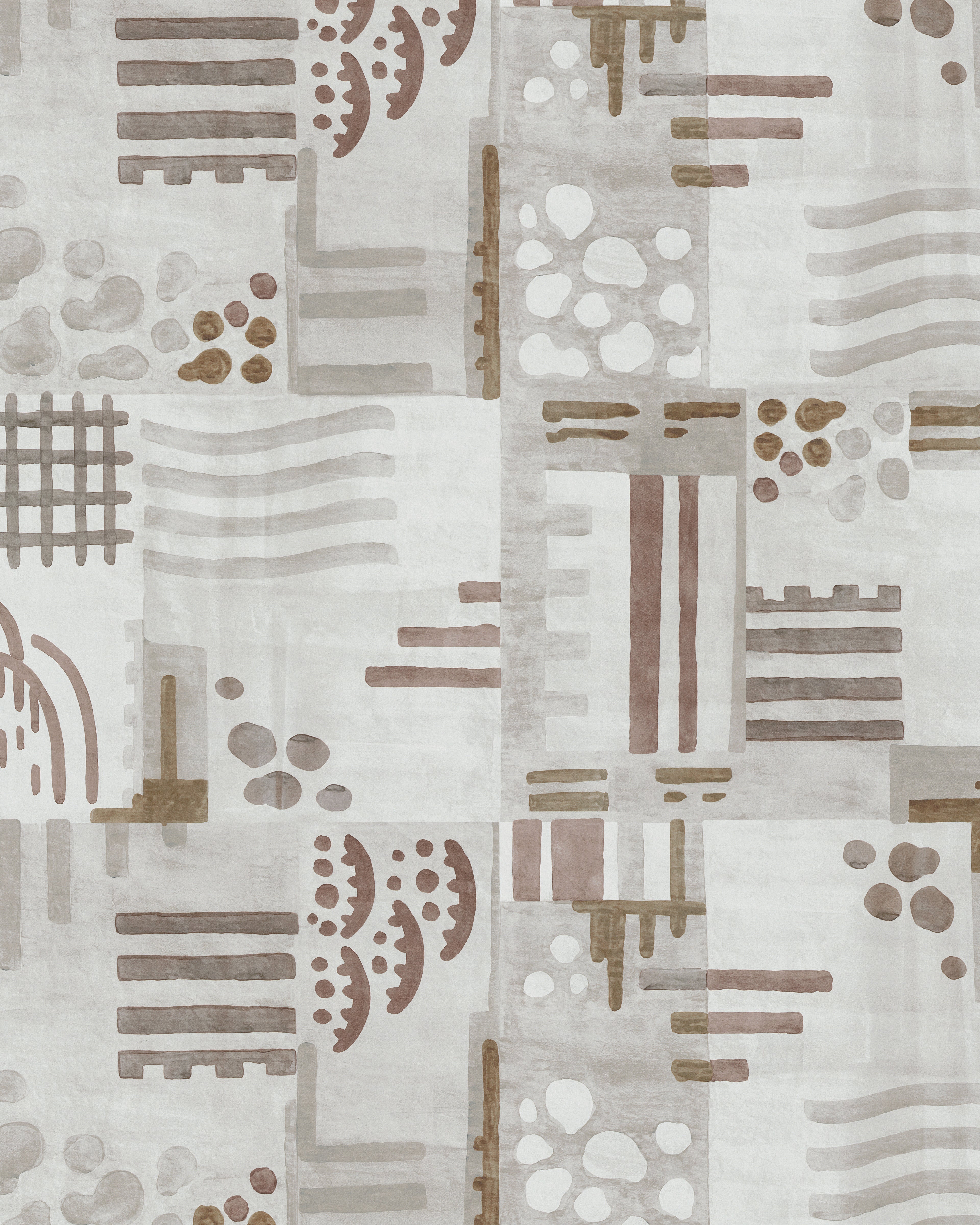 Veda Wallpaper in limestone/bark color - pattern number GWP-3753.1621.0 - by Lee Jofa Modern in the Kelly Wearstler Tela collection