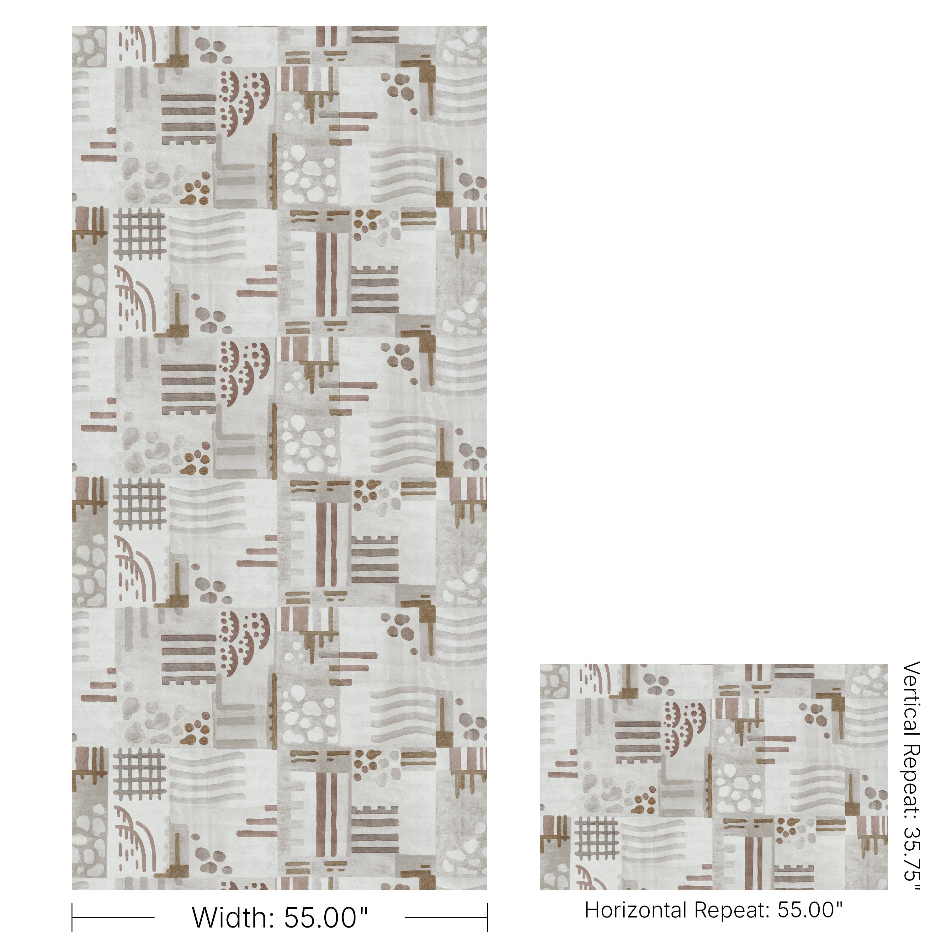 Veda Wallpaper in limestone/bark color - pattern number GWP-3753.1621.0 - by Lee Jofa Modern in the Kelly Wearstler Tela collection