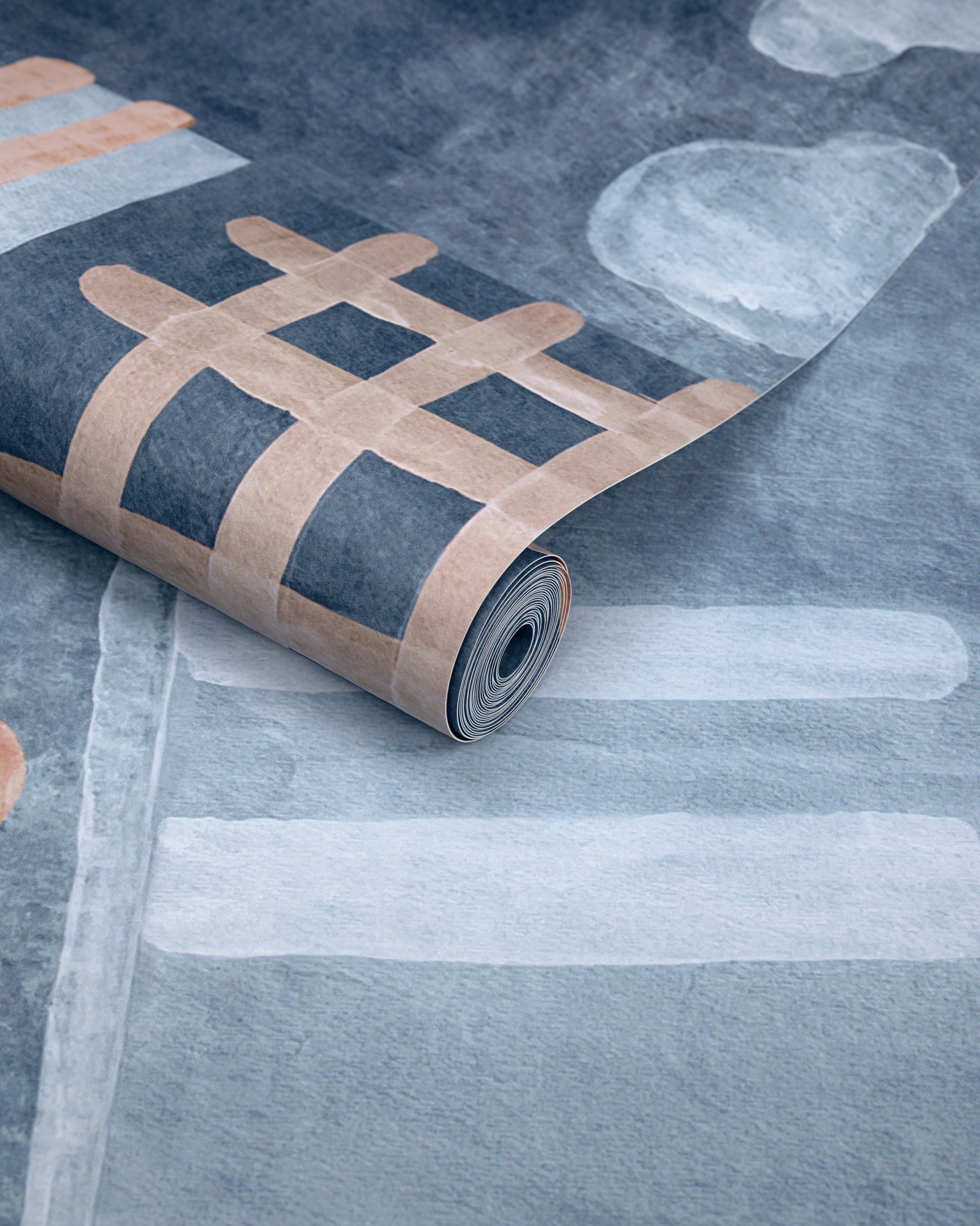 Veda Wallpaper in mineral color - pattern number GWP-3753.517.0 - by Lee Jofa Modern in the Kelly Wearstler Tela collection