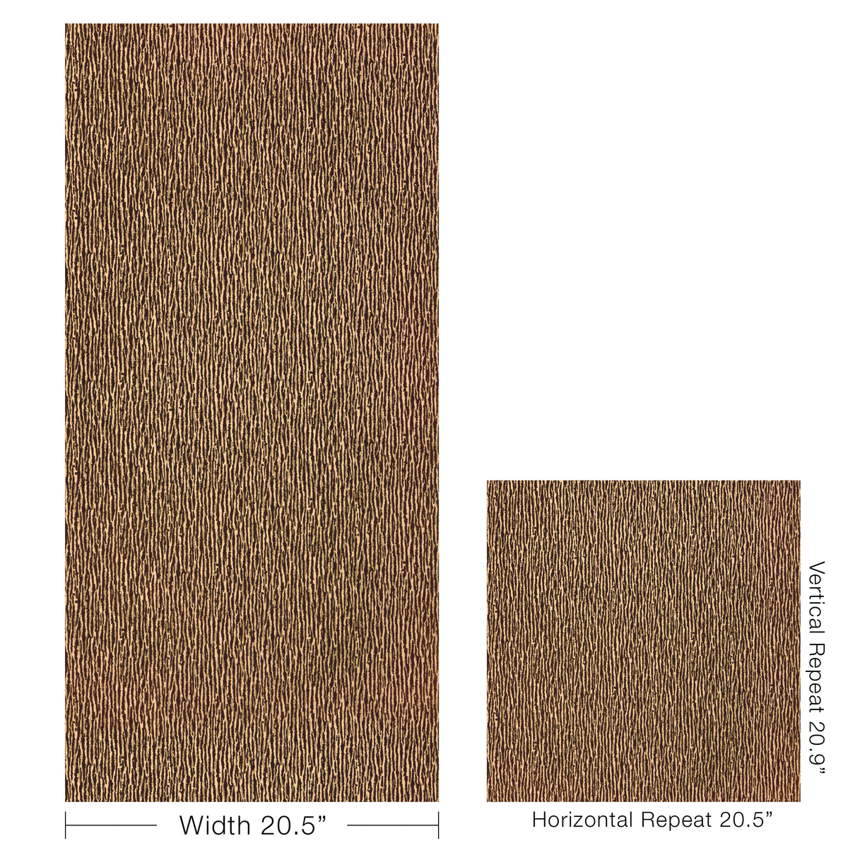 Maia Flock Wallpaper in Tiger Eye color - pattern number GWP-3768.66.0 - by Lee Jofa in the Calista collection