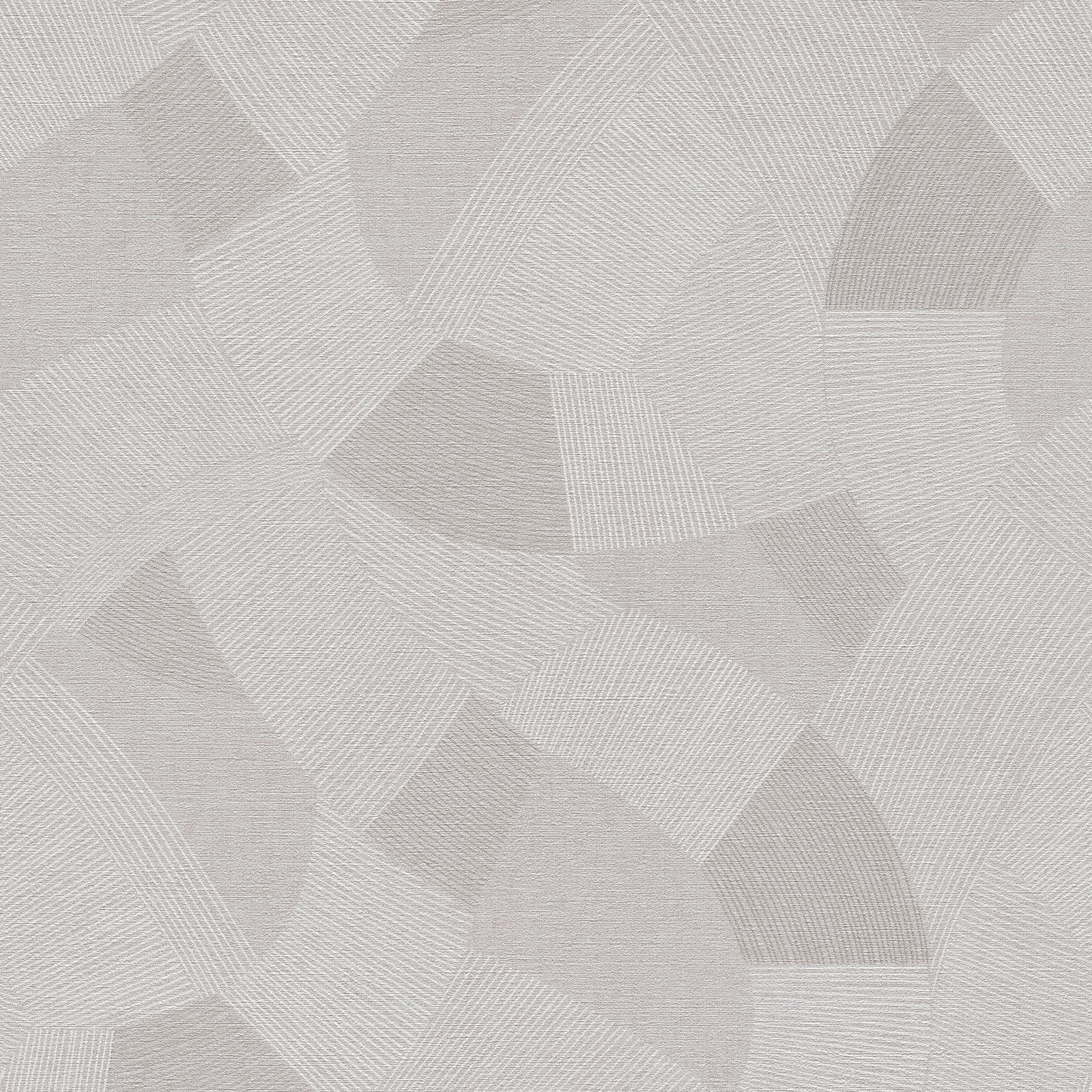 Geometric Wallpaper in Silver Grey color - pattern number HV41073 - by Galerie in the Havana 2 collection