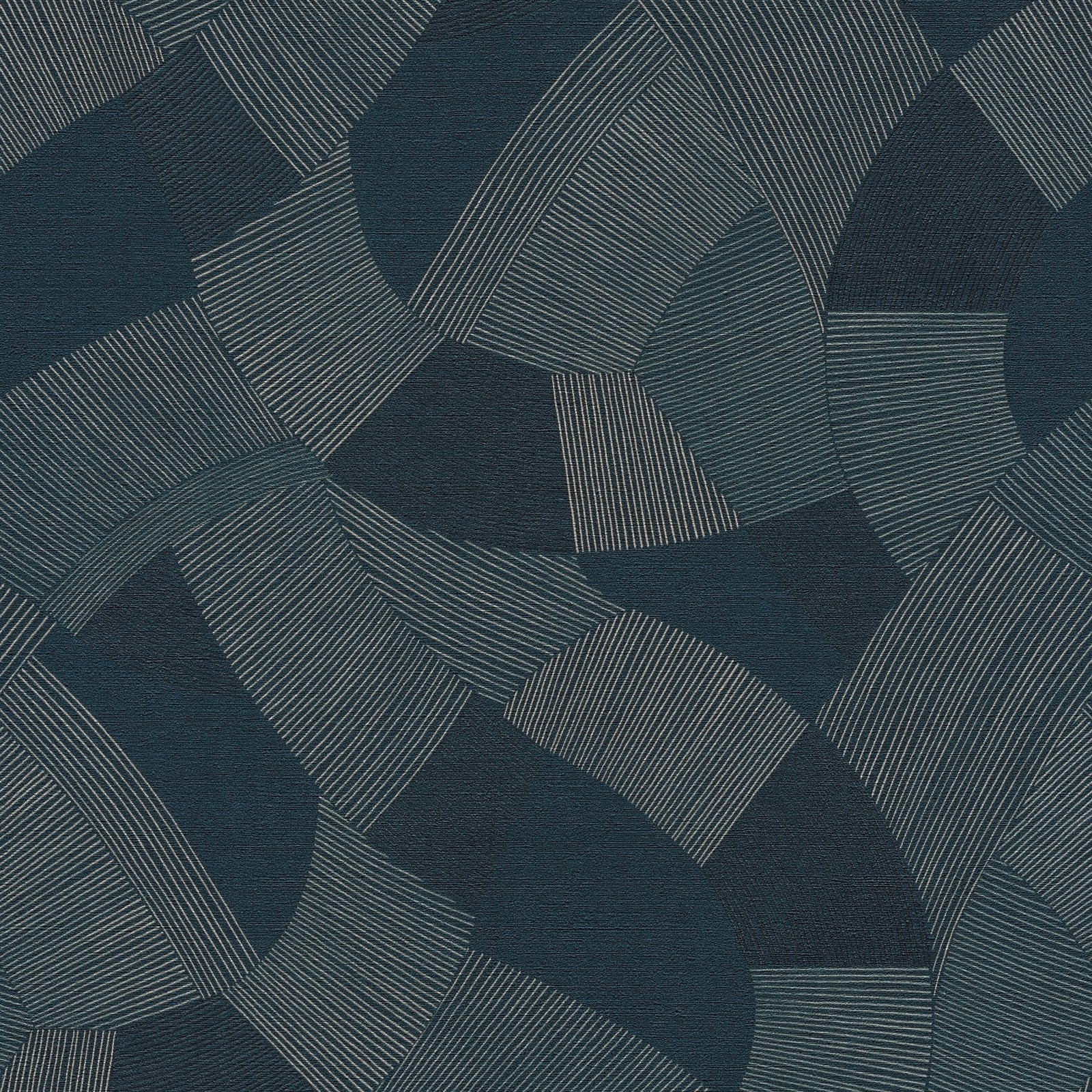 Geometric Wallpaper in Blue color - pattern number HV41074 - by Galerie in the Havana 2 collection