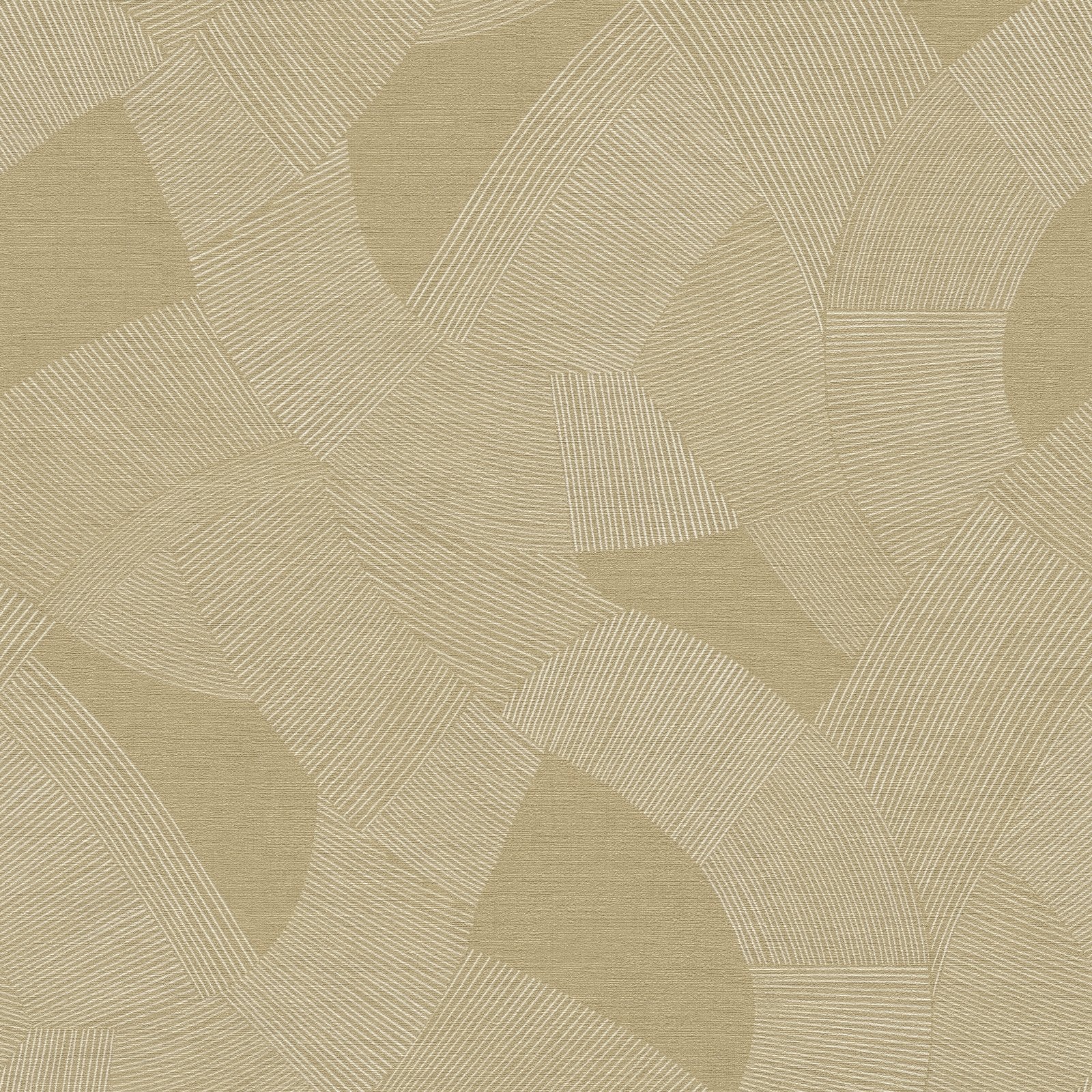 Geometric Wallpaper in Yellow color - pattern number HV41075 - by Galerie in the Havana 2 collection