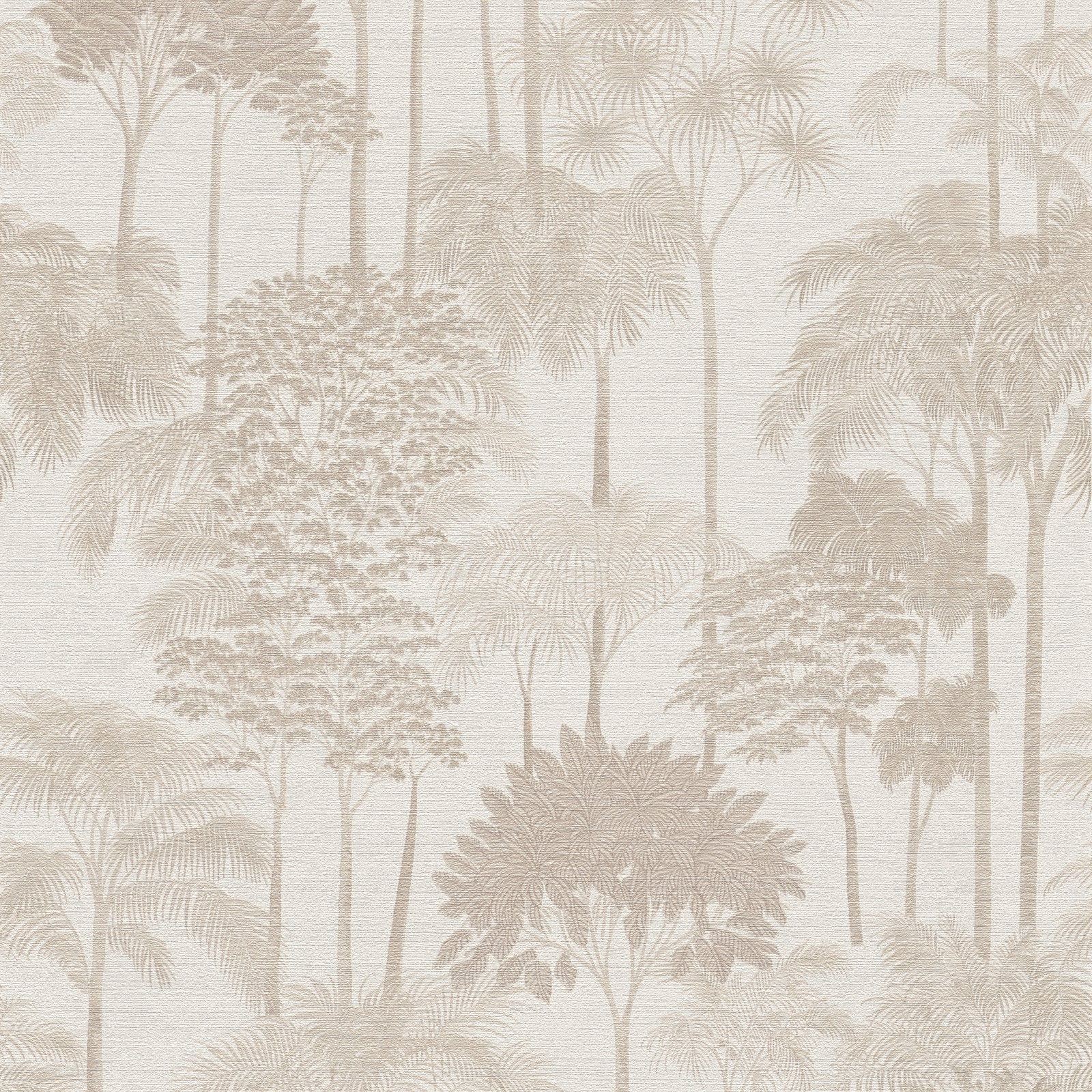 Tree Leaf Wallpaper in Beige color - pattern number HV41081 - by Galerie in the Havana 2 collection