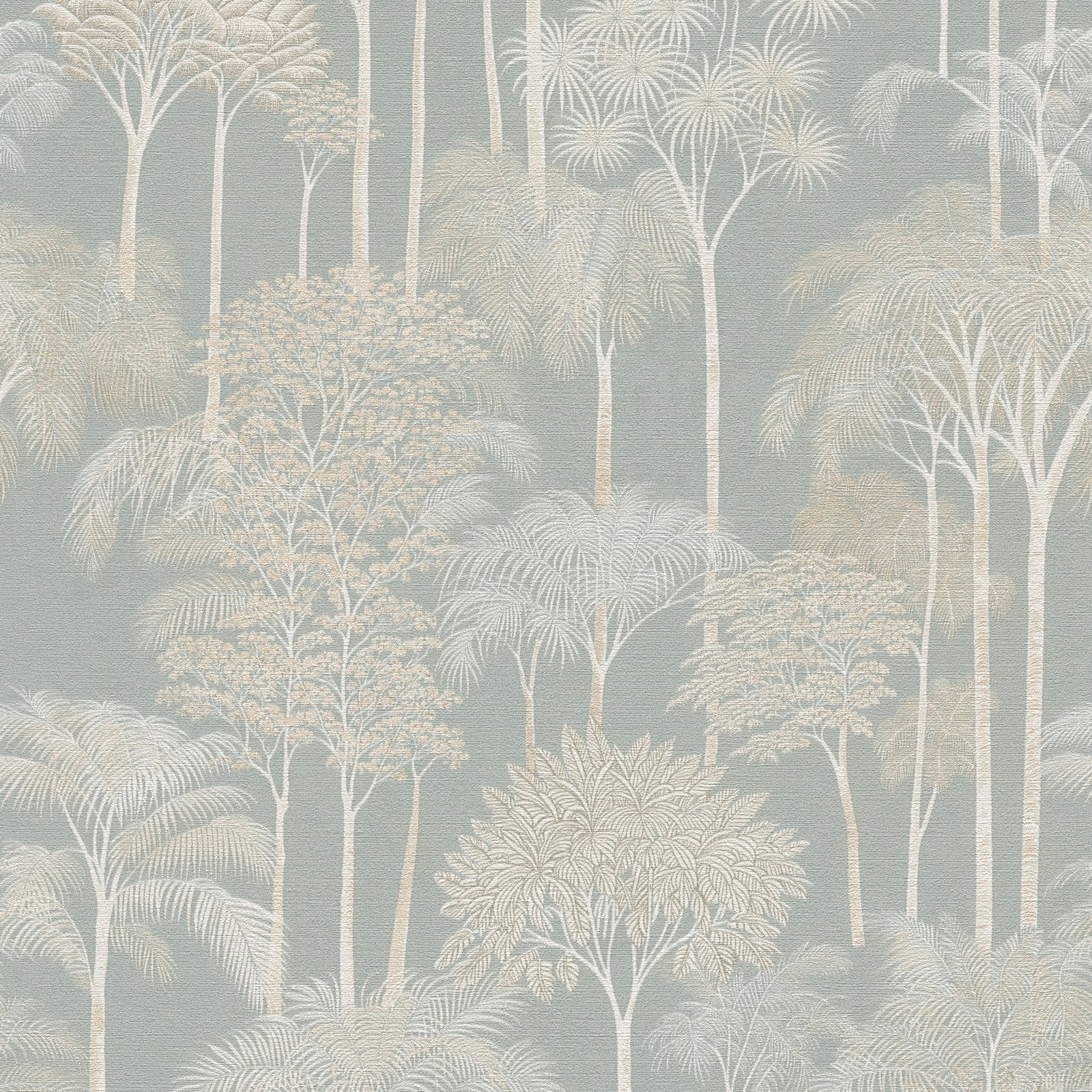 Tree Leaf Wallpaper in Cream color - pattern number HV41082 - by Galerie in the Havana 2 collection