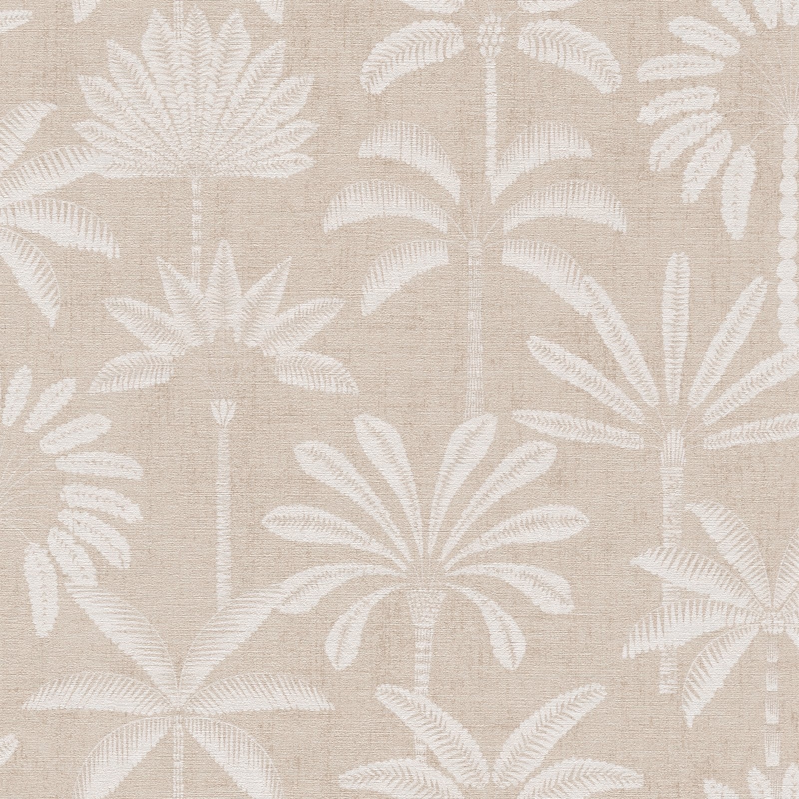 Tree Leaf Wallpaper in Beige color - pattern number HV41086 - by Galerie in the Havana 2 collection