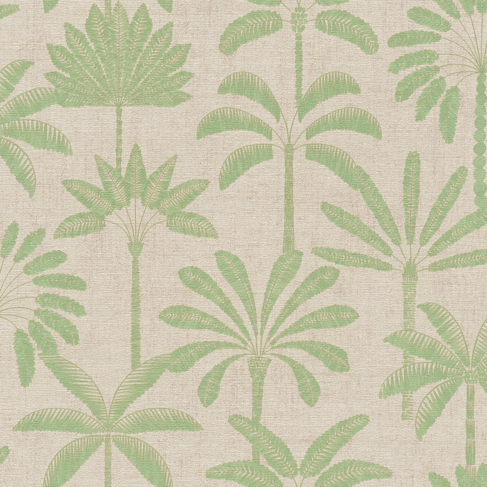 Tree Leaf Wallpaper in Green color - pattern number HV41087 - by Galerie in the Havana 2 collection