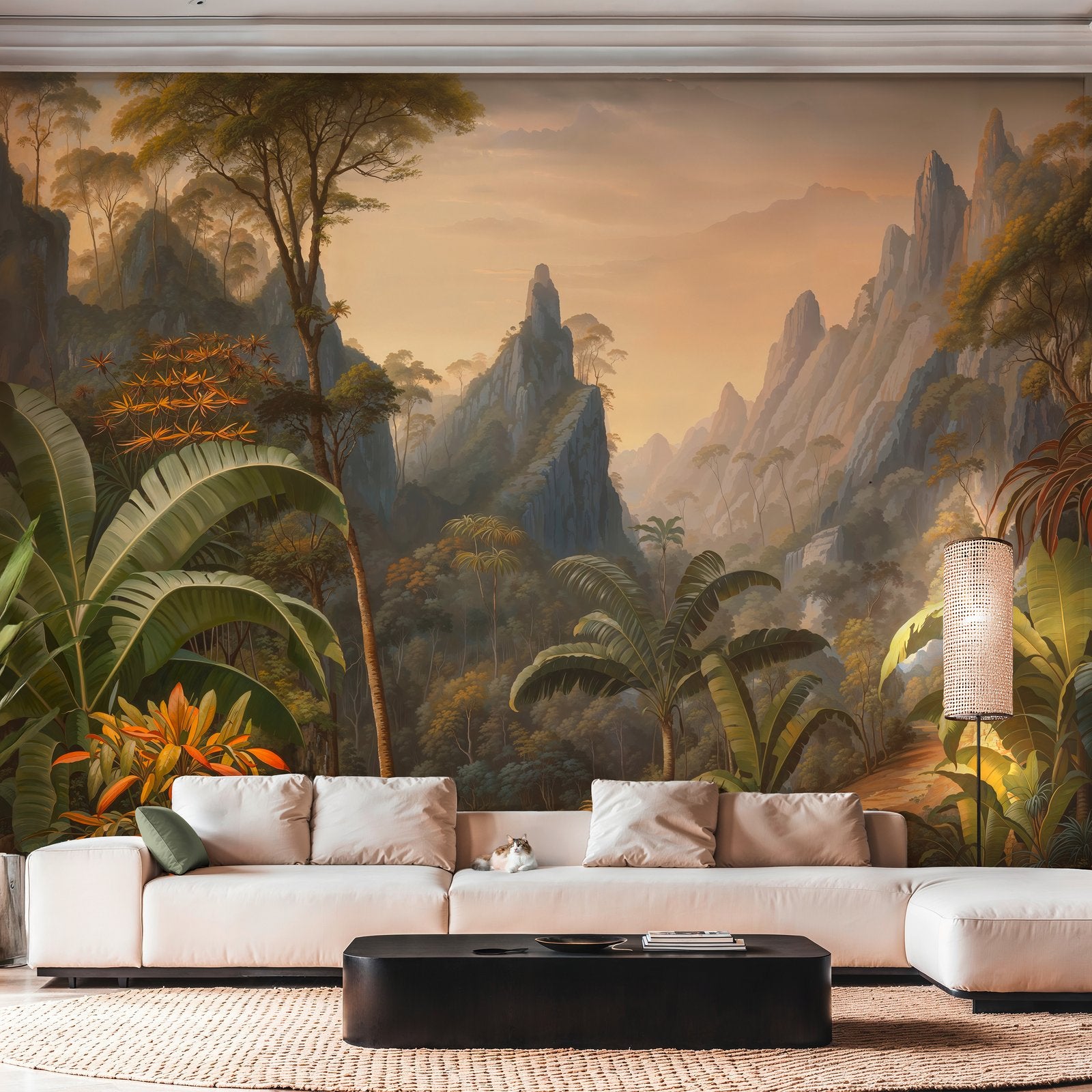 Motif 7 Panel Mural in Multi-coloured color - pattern number HV41106M - by Galerie in the Havana 2 collection
