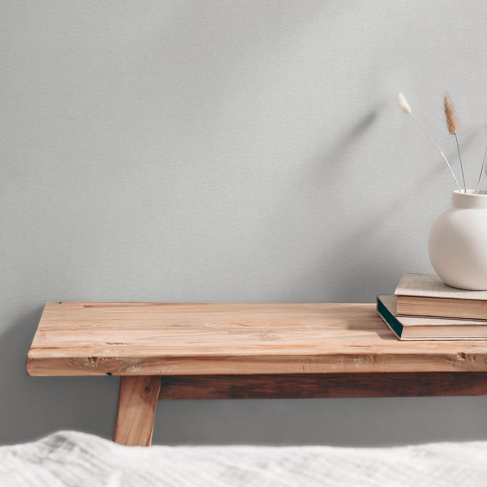 Plain Texture Wallpaper in Silver Grey color - pattern number GG82114 - by Galerie in the Hygge Home collection