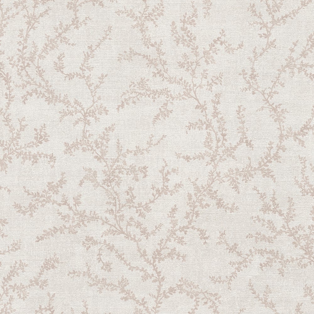 Trailing Vines Motif Wallpaper in Pink color - pattern number GG82119 - by Galerie in the Hygge Home collection