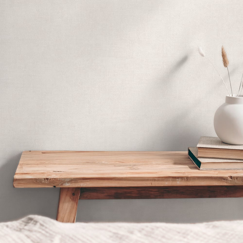 Plain Texture Wallpaper in Cream color - pattern number GG82123 - by Galerie in the Hygge Home collection