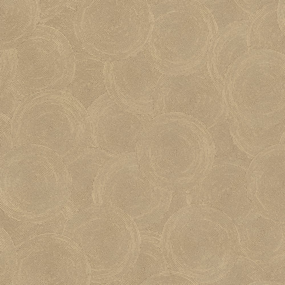 Stone Circles Motif Wallpaper in Bronze Brown color - pattern number GG82132 - by Galerie in the Hygge Home collection