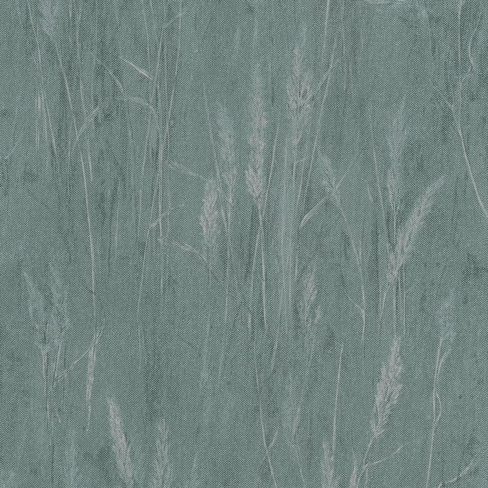 Meadow Stems Motif Wallpaper in Green color - pattern number GG82136 - by Galerie in the Hygge Home collection