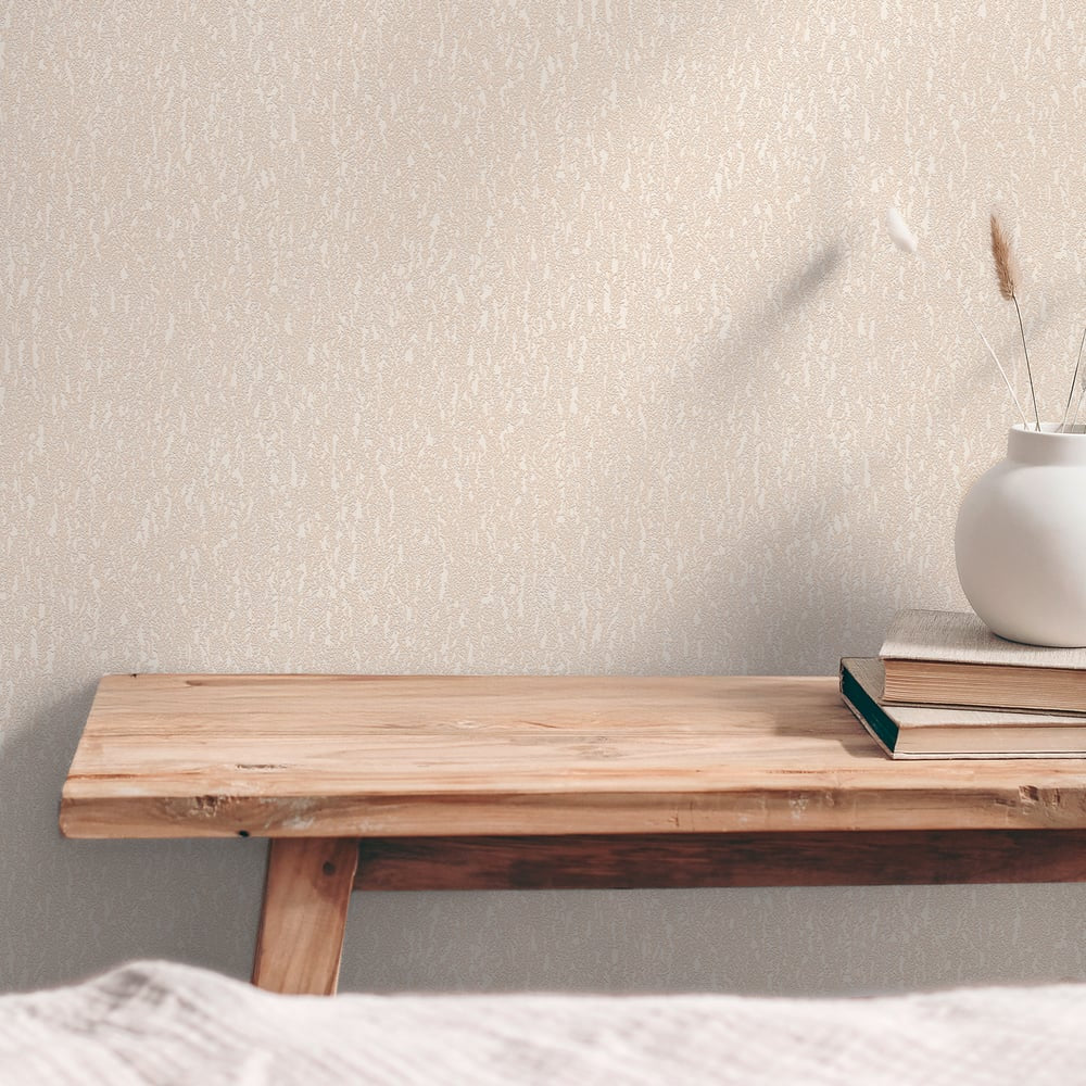 Soft Plaster Motif Wallpaper in Beige color - pattern number GG82143 - by Galerie in the Hygge Home collection