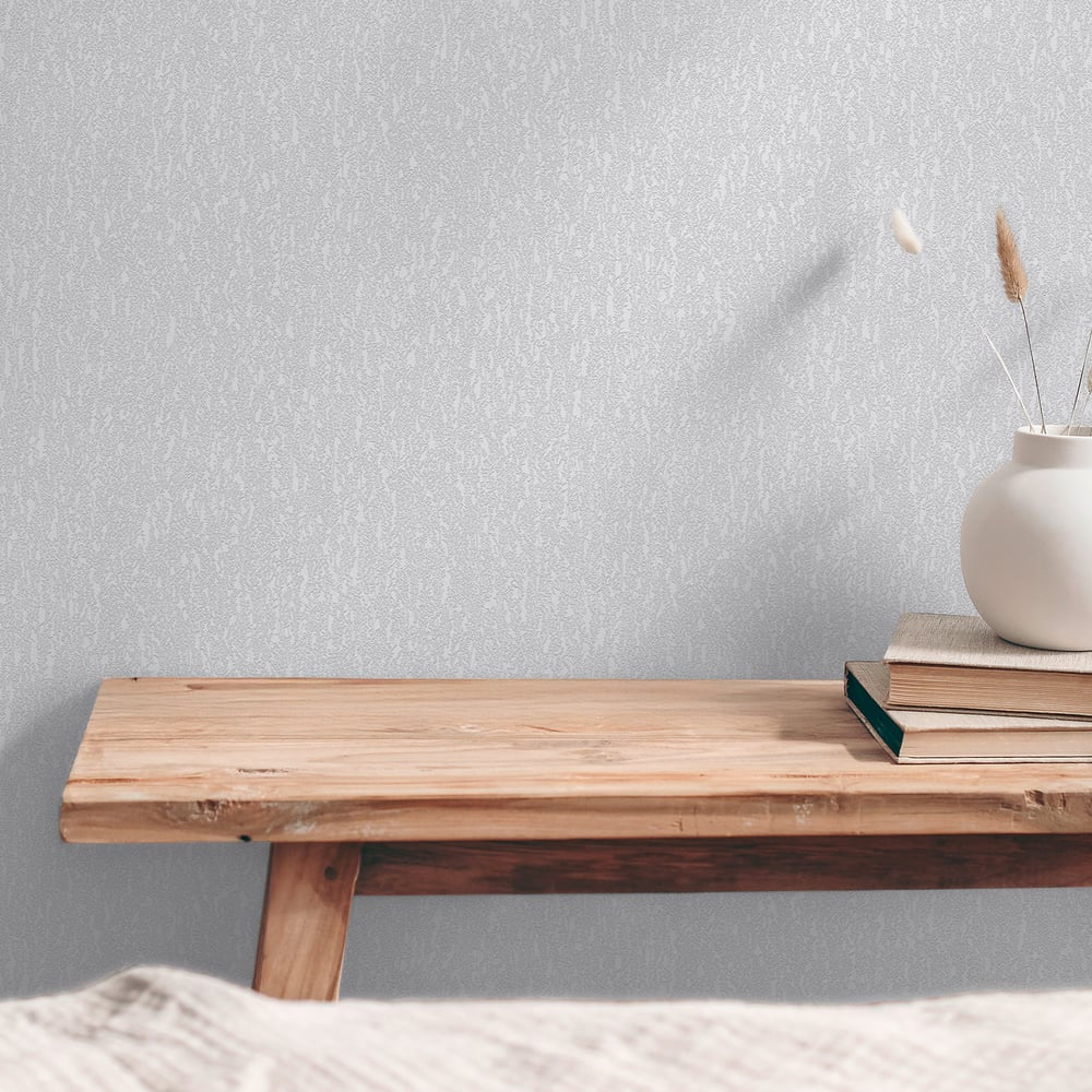Soft Plaster Motif Wallpaper in Silver Grey color - pattern number GG82144 - by Galerie in the Hygge Home collection