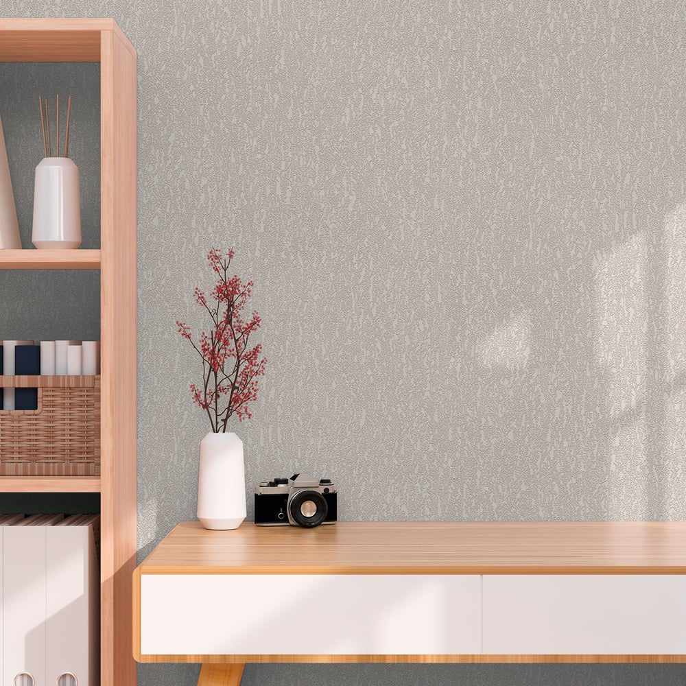 Soft Plaster Motif Wallpaper in Beige color - pattern number GG82145 - by Galerie in the Hygge Home collection