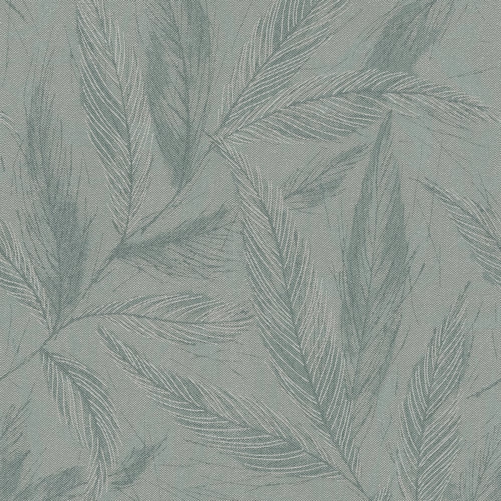 Fern Weave Motif Wallpaper in Green color - pattern number GG82150 - by Galerie in the Hygge Home collection