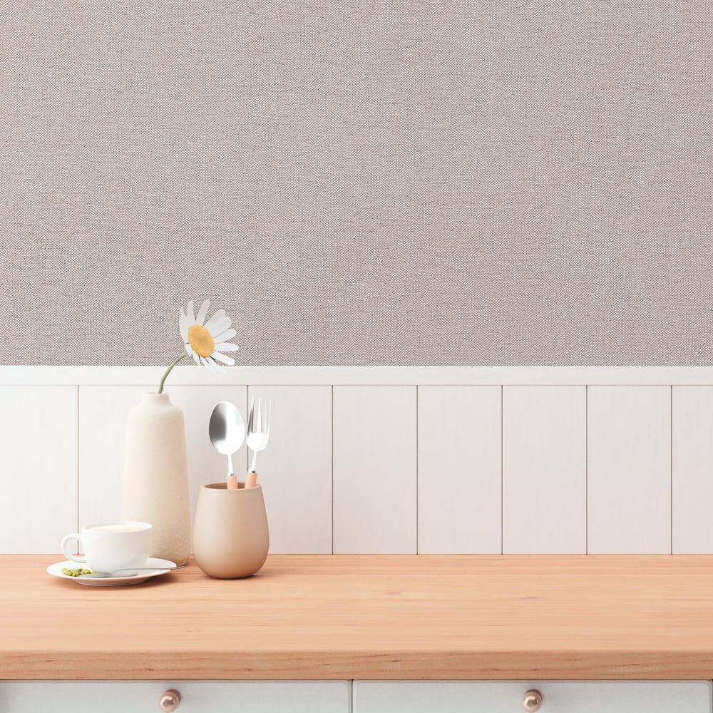 Plain Texture Wallpaper in Bronze Brown color - pattern number GG82158 - by Galerie in the Hygge Home collection