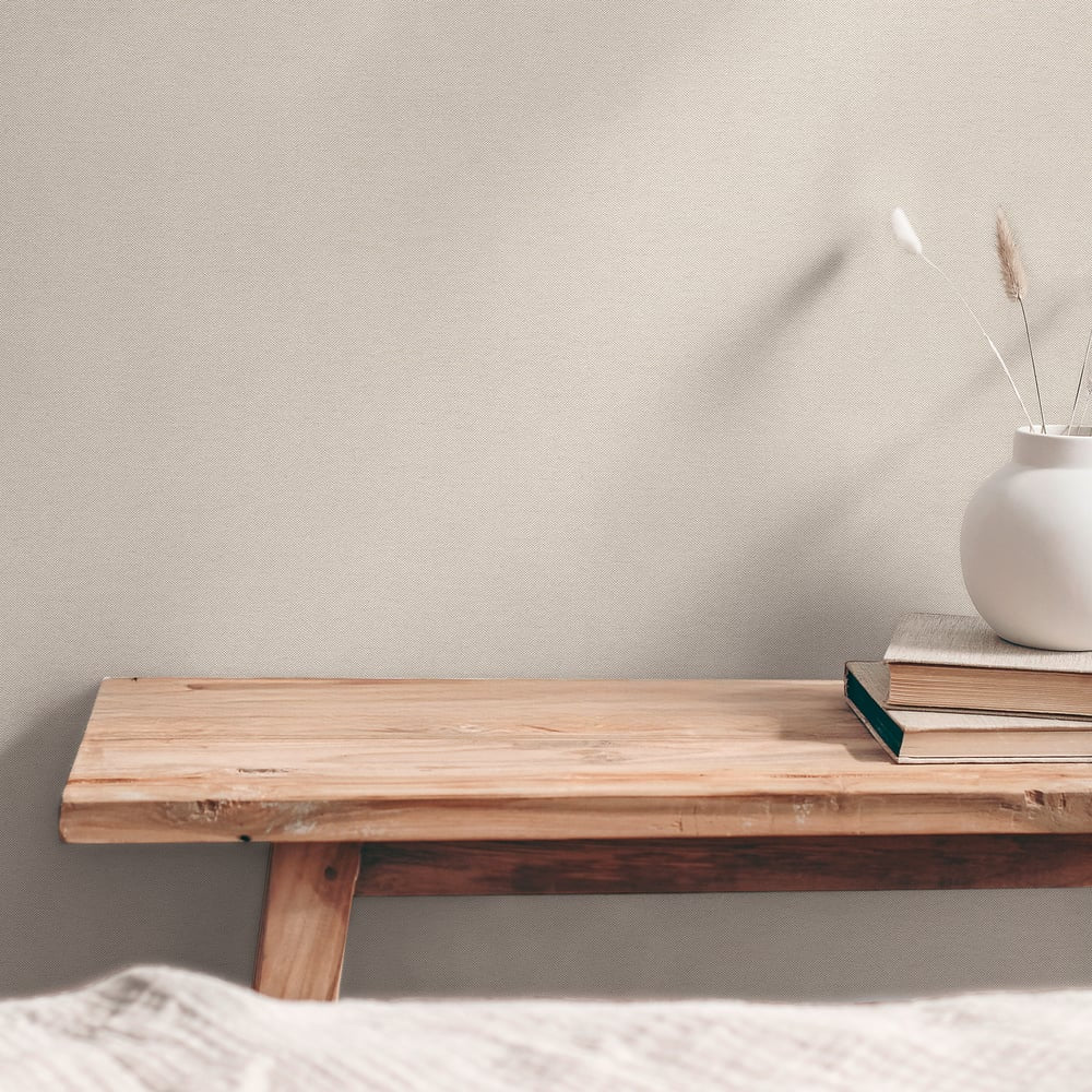 Plain Texture Wallpaper in Beige color - pattern number GG82163 - by Galerie in the Hygge Home collection