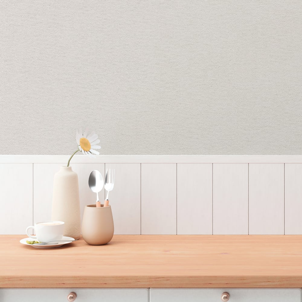 Plain Texture Wallpaper in Silver Grey color - pattern number GG82165 - by Galerie in the Hygge Home collection