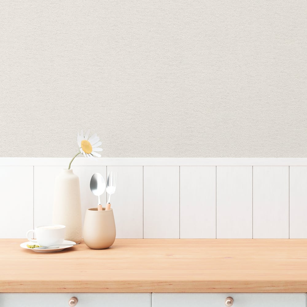 Plain Texture Wallpaper in Beige color - pattern number GG82167 - by Galerie in the Hygge Home collection