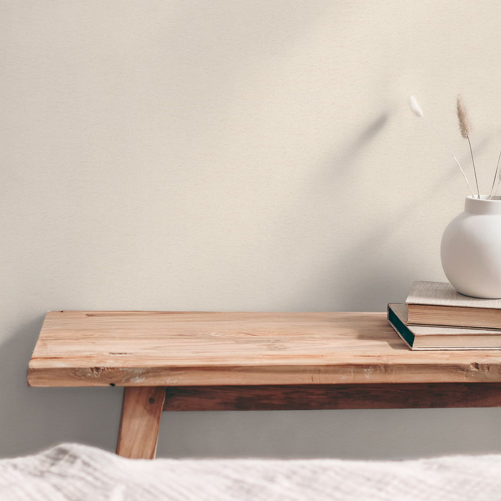 Plain Texture Wallpaper in Beige color - pattern number GG82171 - by Galerie in the Hygge Home collection