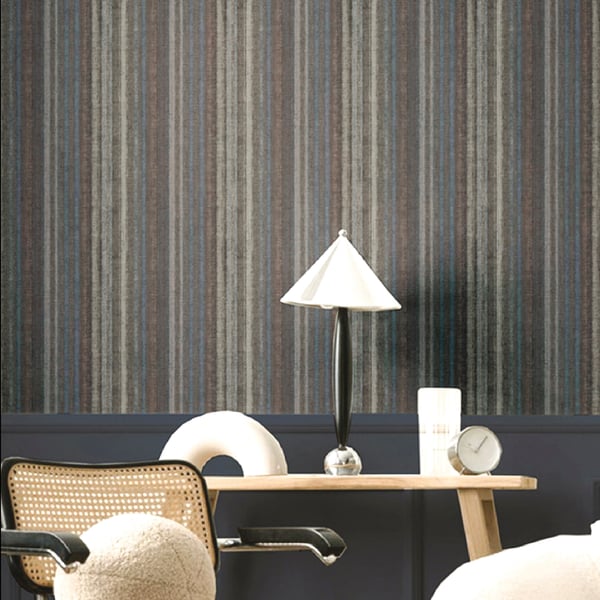 Riga Congo wallpaper in blue color - pattern number IT32456 - by Galerie in the Italian Textures 4 collection
