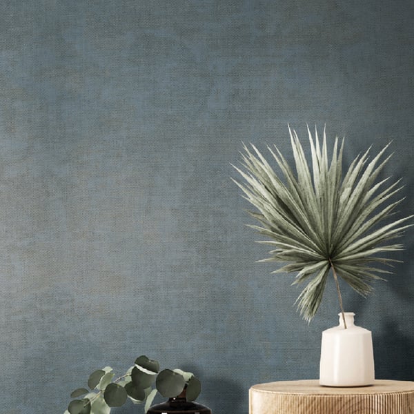 Muro Congo wallpaper in sky blue color - pattern number IT32486 - by Galerie in the Italian Textures 4 collection
