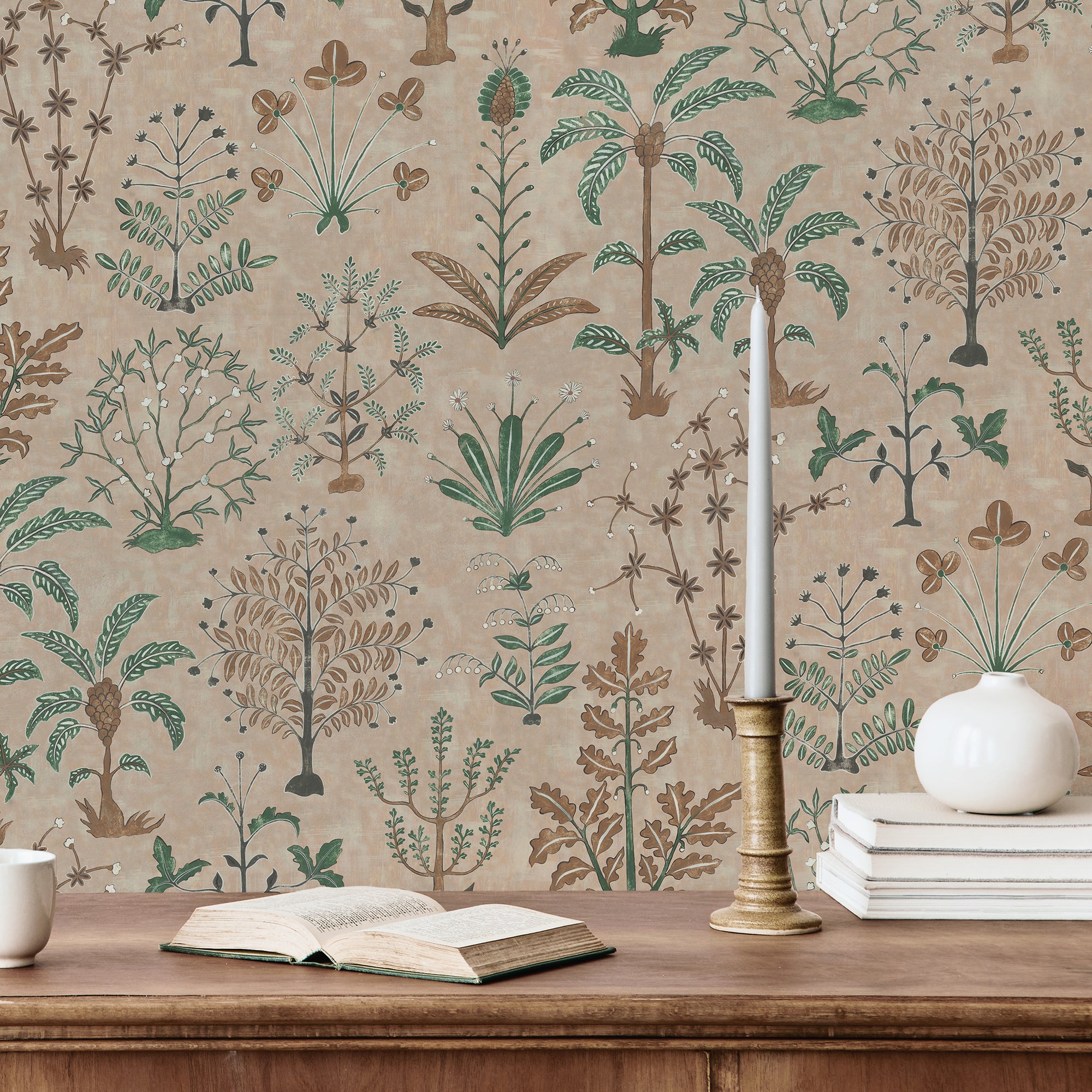 Cynthia Wallpaper in plaster pink color - pattern number JMW1023.01.0 - by Kravet in the Josephine Munsey Portfolio II collection