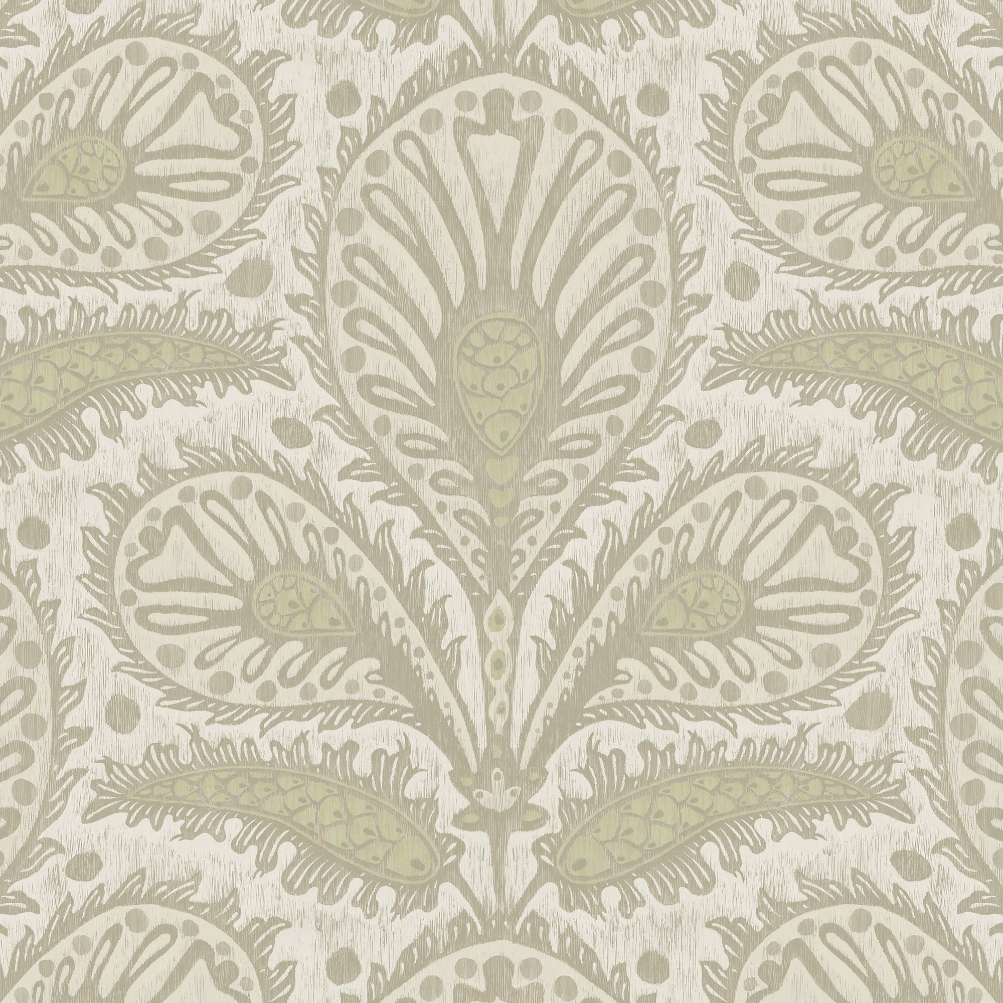 Ikat Clover Wallpaper in sage color - pattern number JMW1034.11.0 - by Kravet in the Josephine Munsey Juniper collection