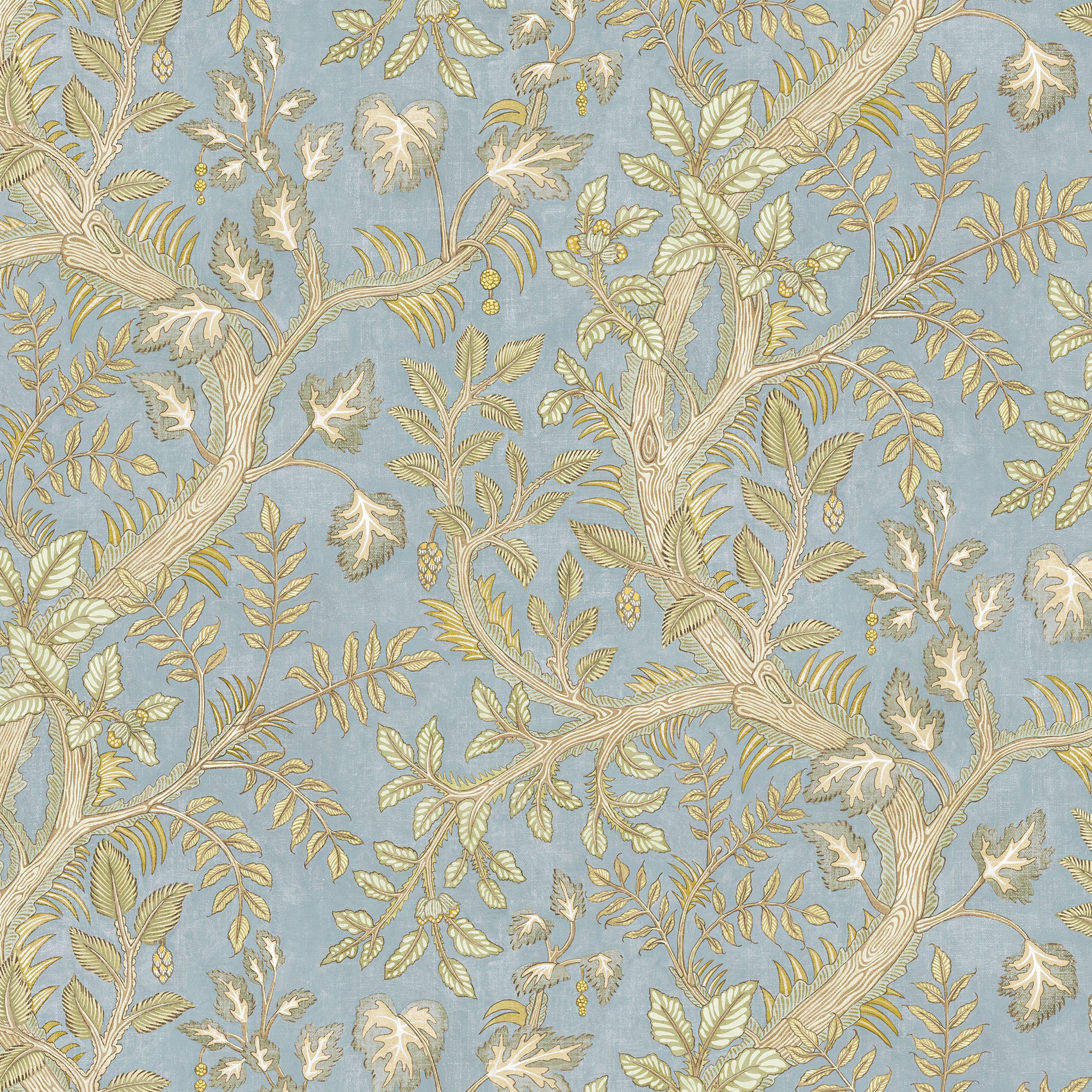 Hedgerow Wallpaper in light blue color - pattern number JMW1036.11.0 - by Kravet in the Josephine Munsey Juniper collection