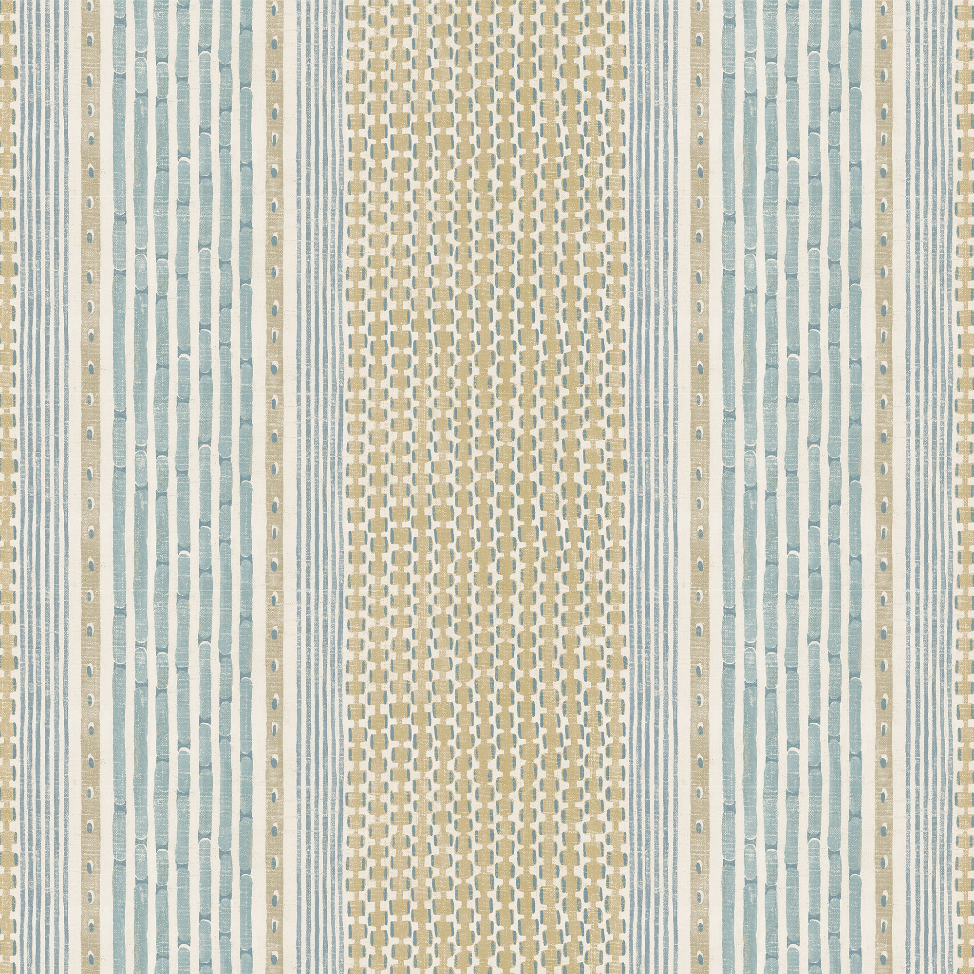 Rita Stripe Wallpaper in lemon and light blue color - pattern number JMW1042.11.0 - by Kravet in the Josephine Munsey Juniper collection