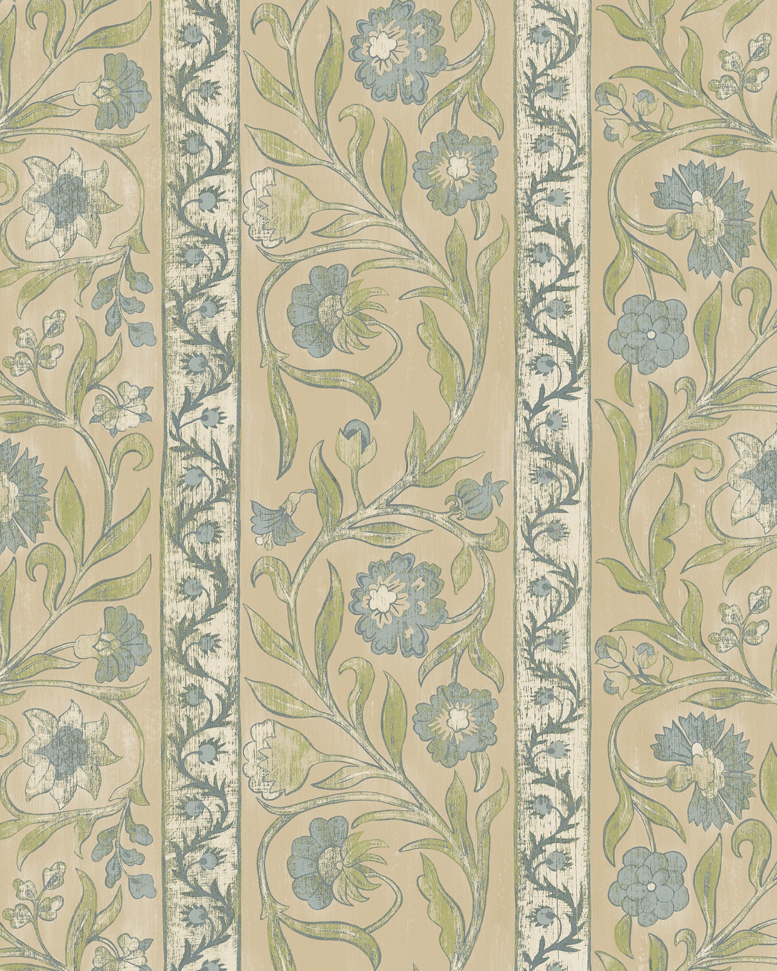 Potter Stripe Wallpaper in stone color - pattern number JMW1046.31.0 - by Kravet in the Josephine Munsey Alma collection