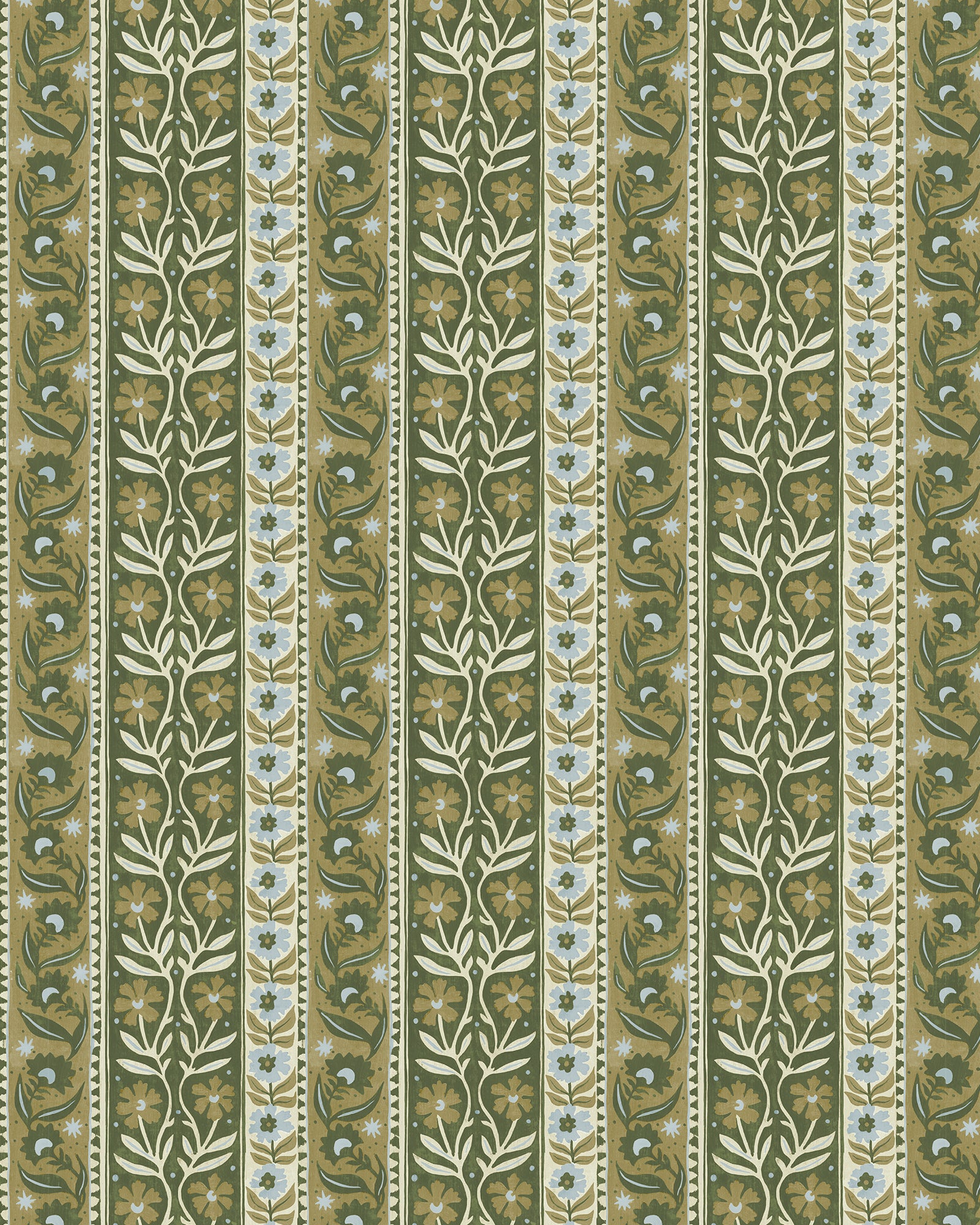 Arber Stripe Wallpaper in green and blue color - pattern number JMW1048.11.0 - by Kravet in the Josephine Munsey Alma collection