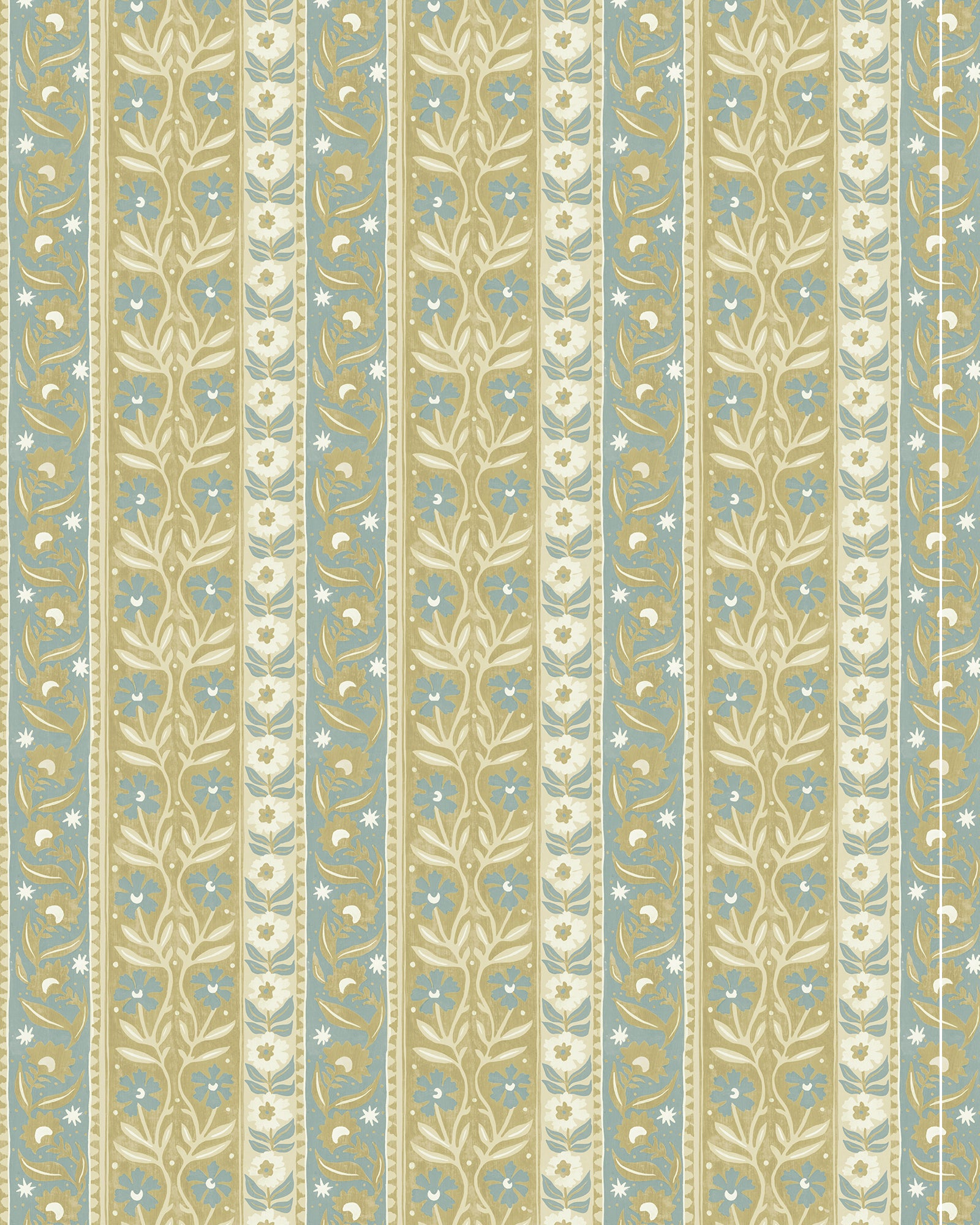 Arber Stripe Wallpaper in yellow and aqua color - pattern number JMW1048.21.0 - by Kravet in the Josephine Munsey Alma collection