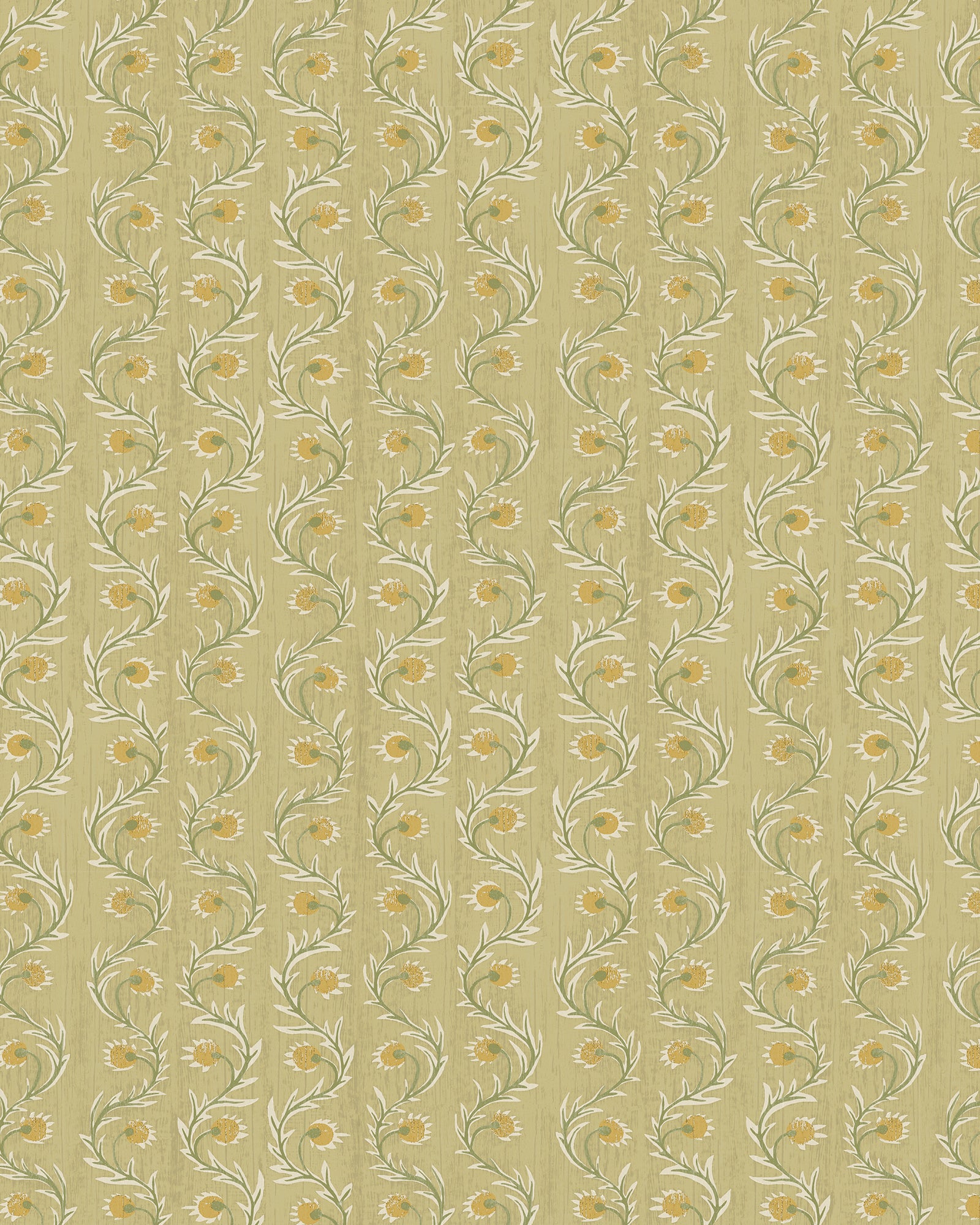 Rubia Wallpaper in soft yellow color - pattern number JMW1052.11.0 - by Kravet in the Josephine Munsey Alma collection