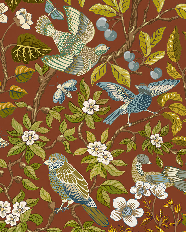 Noise Next Door Wallpaper in brown color - pattern number JMW1053.21.0 - by Kravet in the Josephine Munsey Alma collection