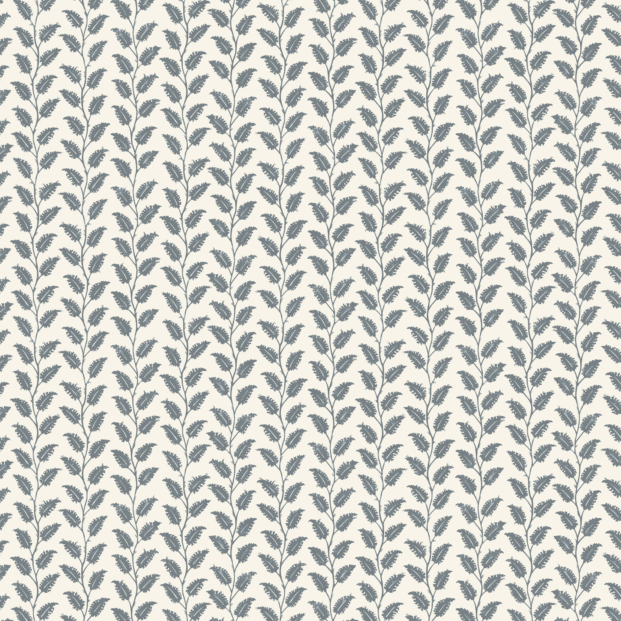 Leaf Wiggle Wallpaper in bude blue and cotswold white color - pattern number JMWRLEA.01.0 - by Kravet in the Josephine Munsey Roll collection