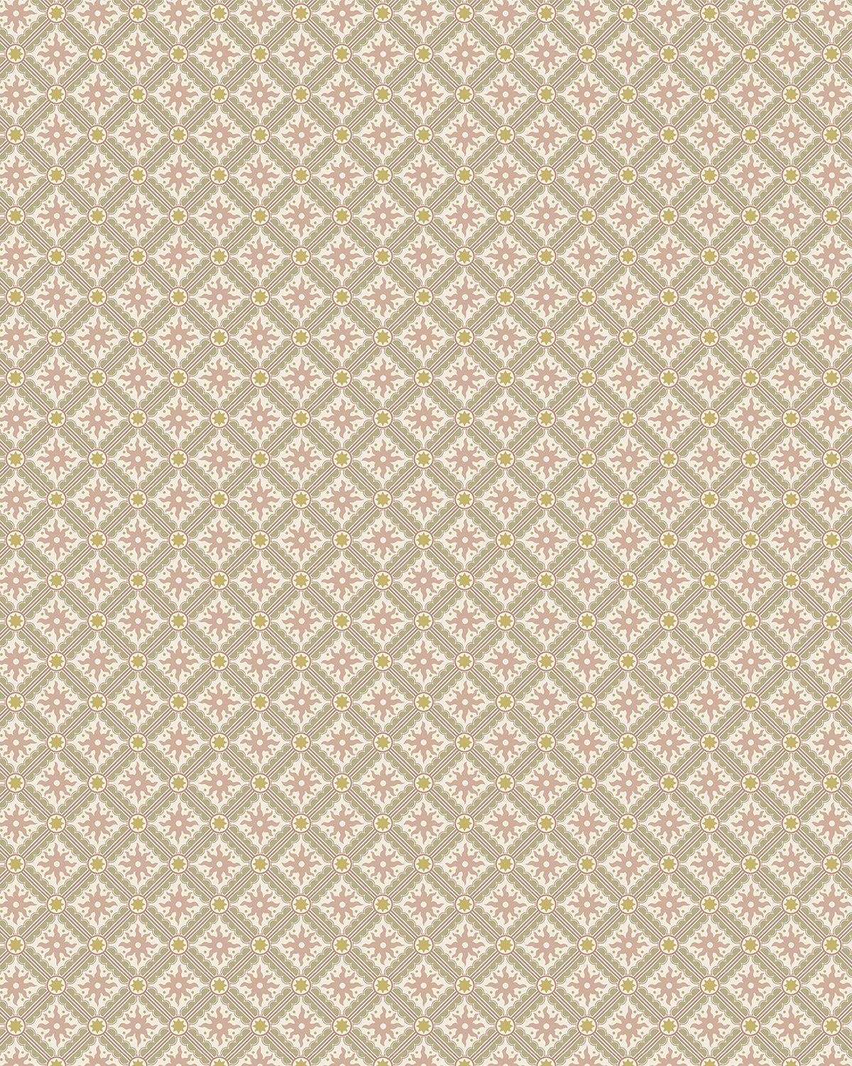 Nova And Sol Wallpaper in southern light, ham pink and meadow color - pattern number JMWRNAS.01.0 - by Kravet in the Josephine Munsey Roll II collection