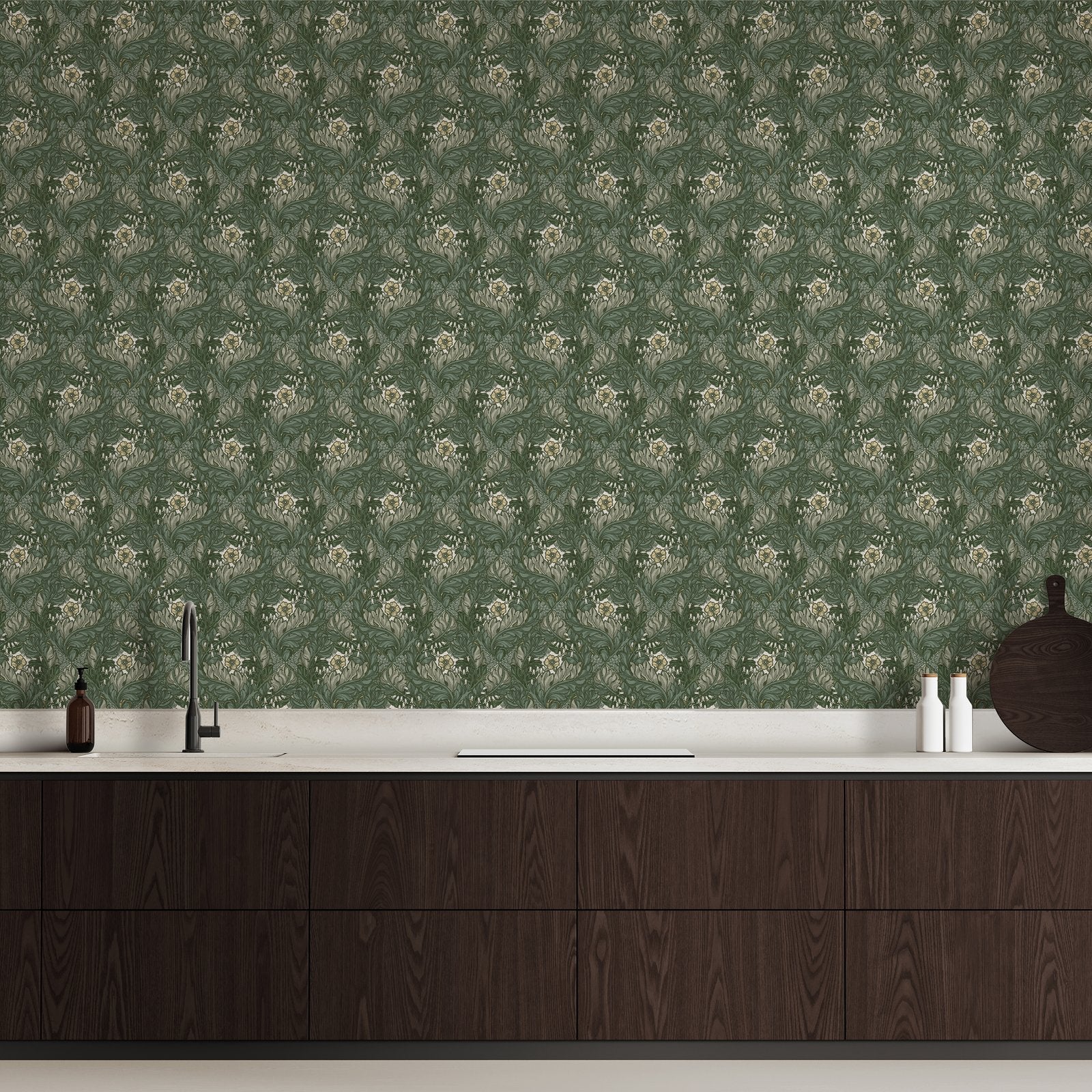 Rambleicious wallpaper in green color - pattern number LB25103 - by Galerie in the Off The Wall collection