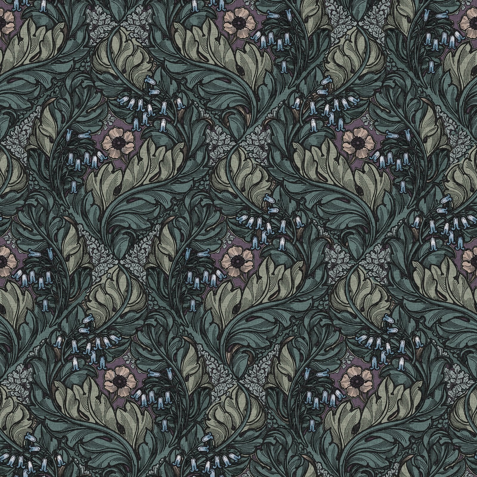 Rambleicious wallpaper in green color - pattern number LB25105 - by Galerie in the Off The Wall collection