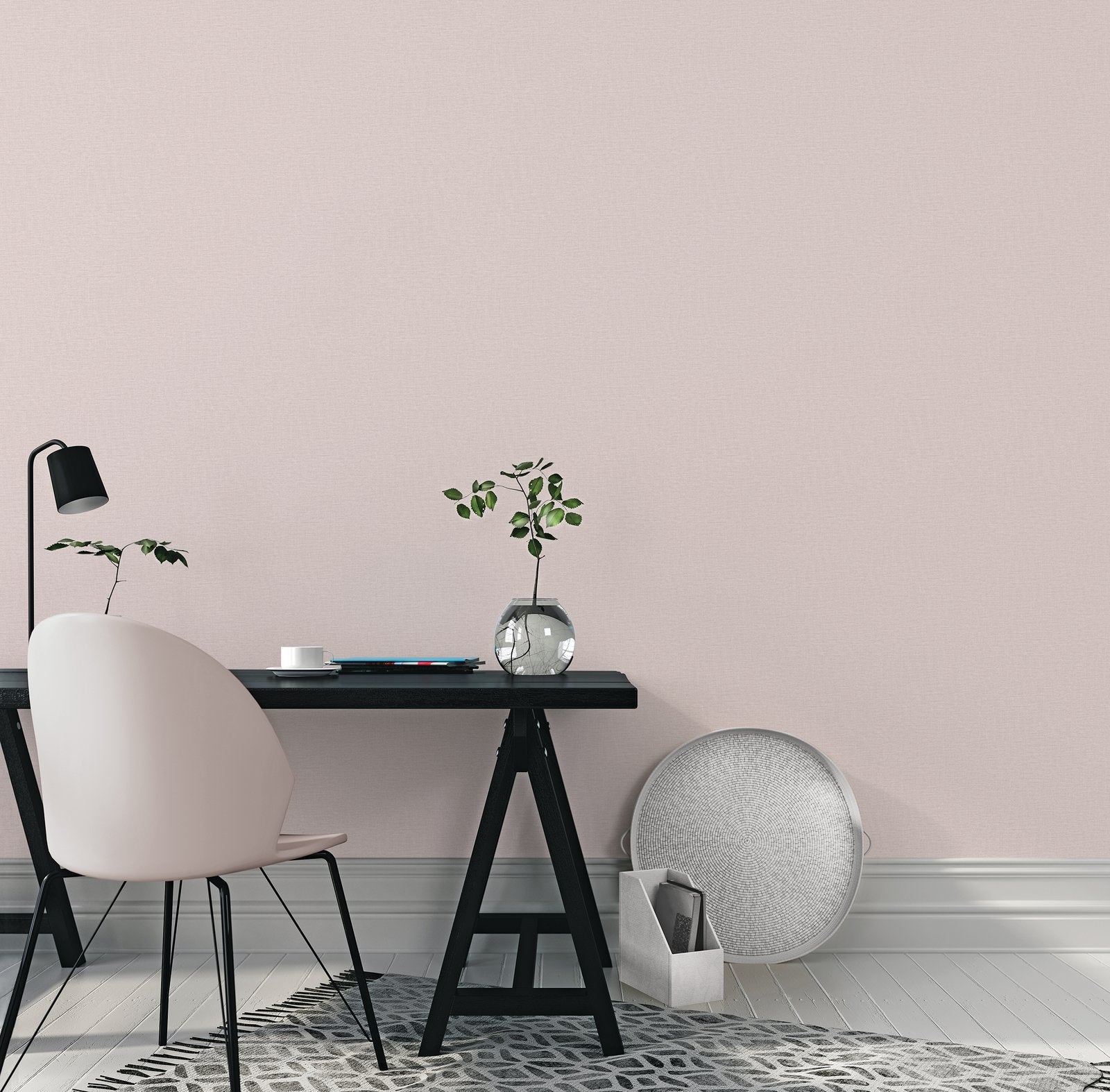 Nuance Plain Texture wallpaper in pink color - pattern number LB25129 - by Galerie in the Off The Wall collection