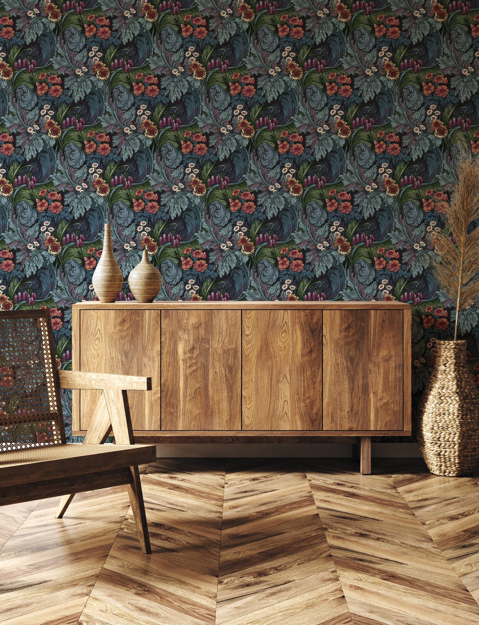 Hedgerovia wallpaper in multi-coloured color - pattern number LB25134 - by Galerie in the Off The Wall collection