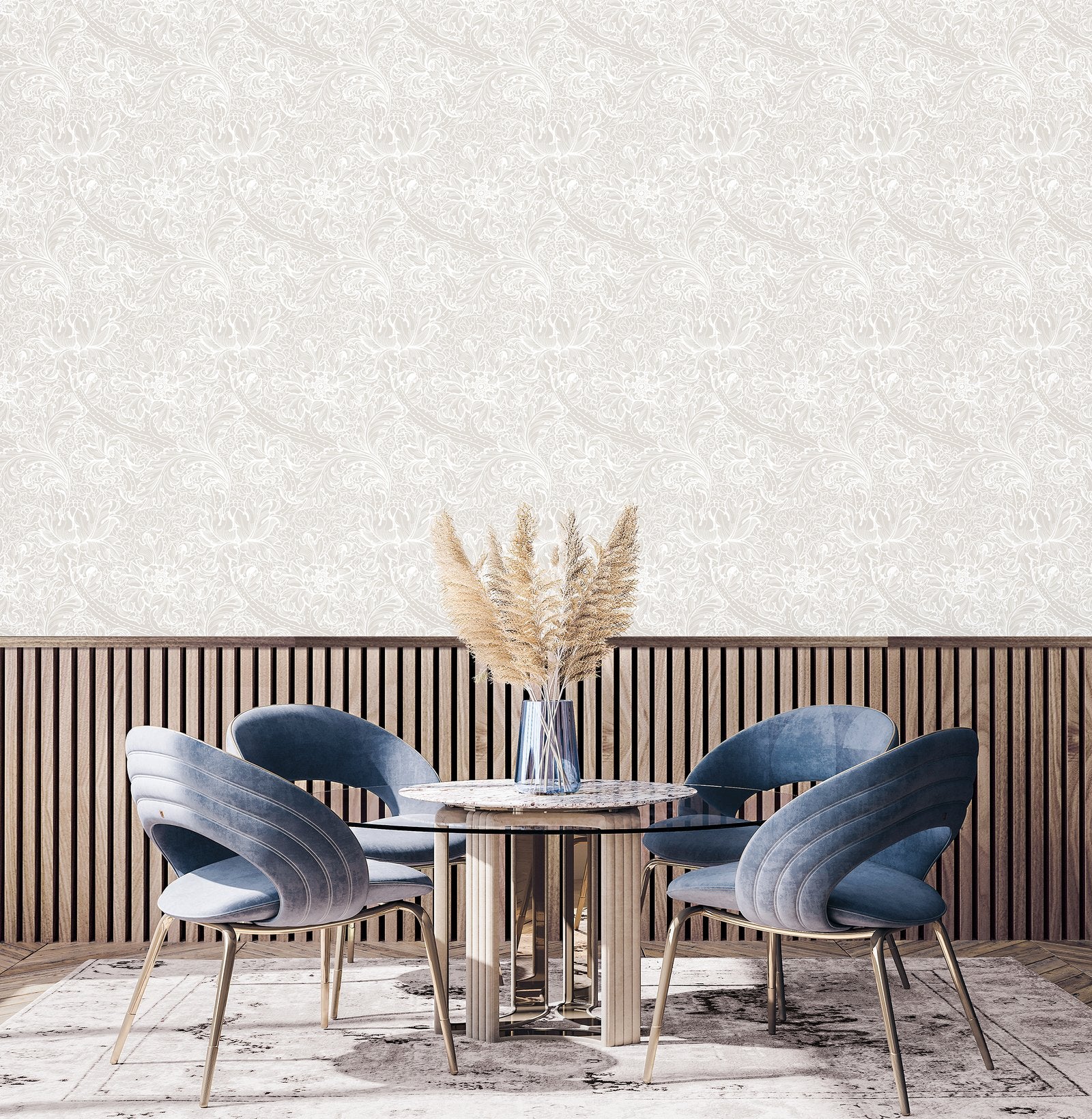 Morris Major wallpaper in beige color - pattern number LB25143 - by Galerie in the Off The Wall collection
